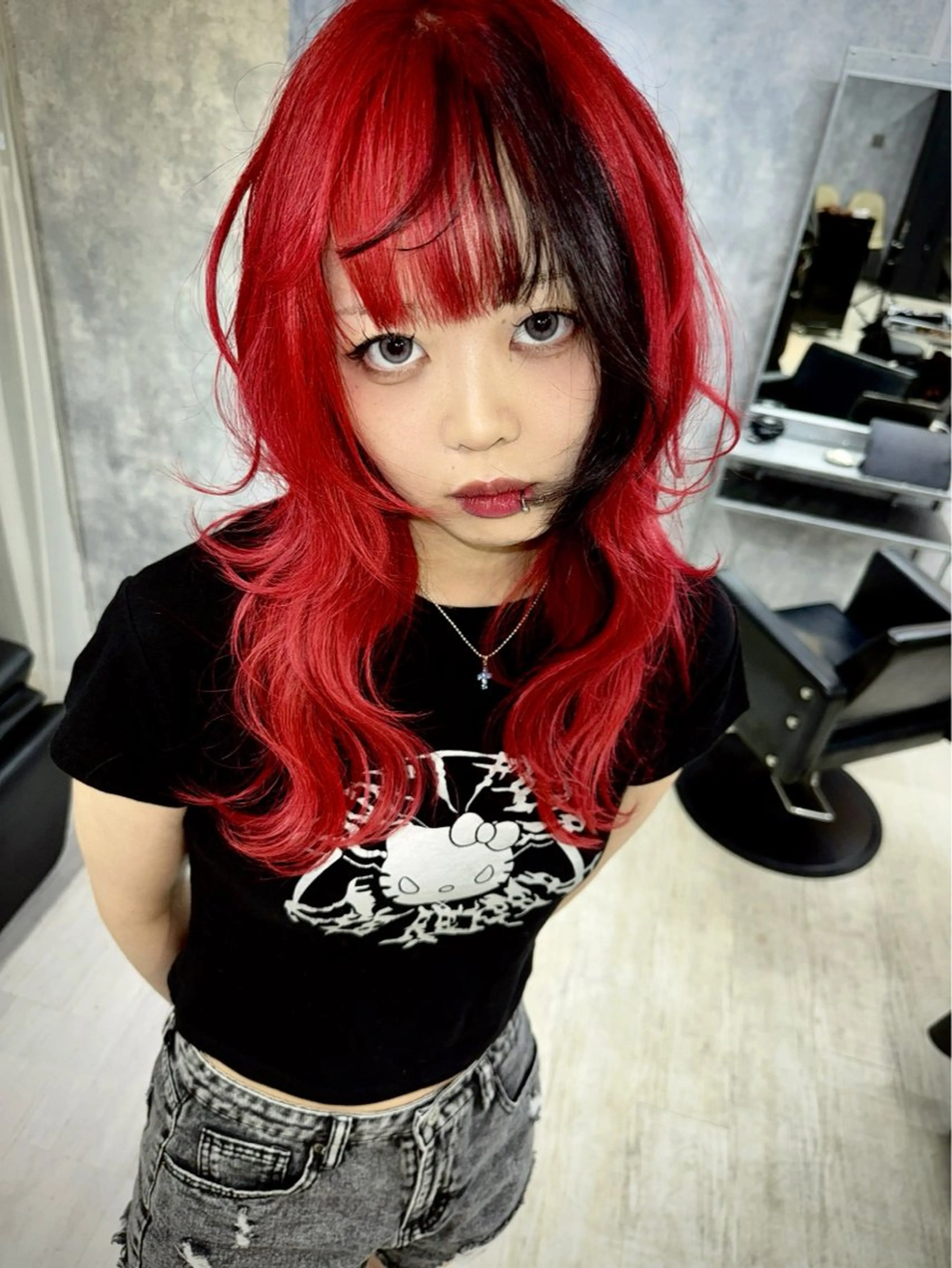 セミロング 文屋 颯のヘアスタイル