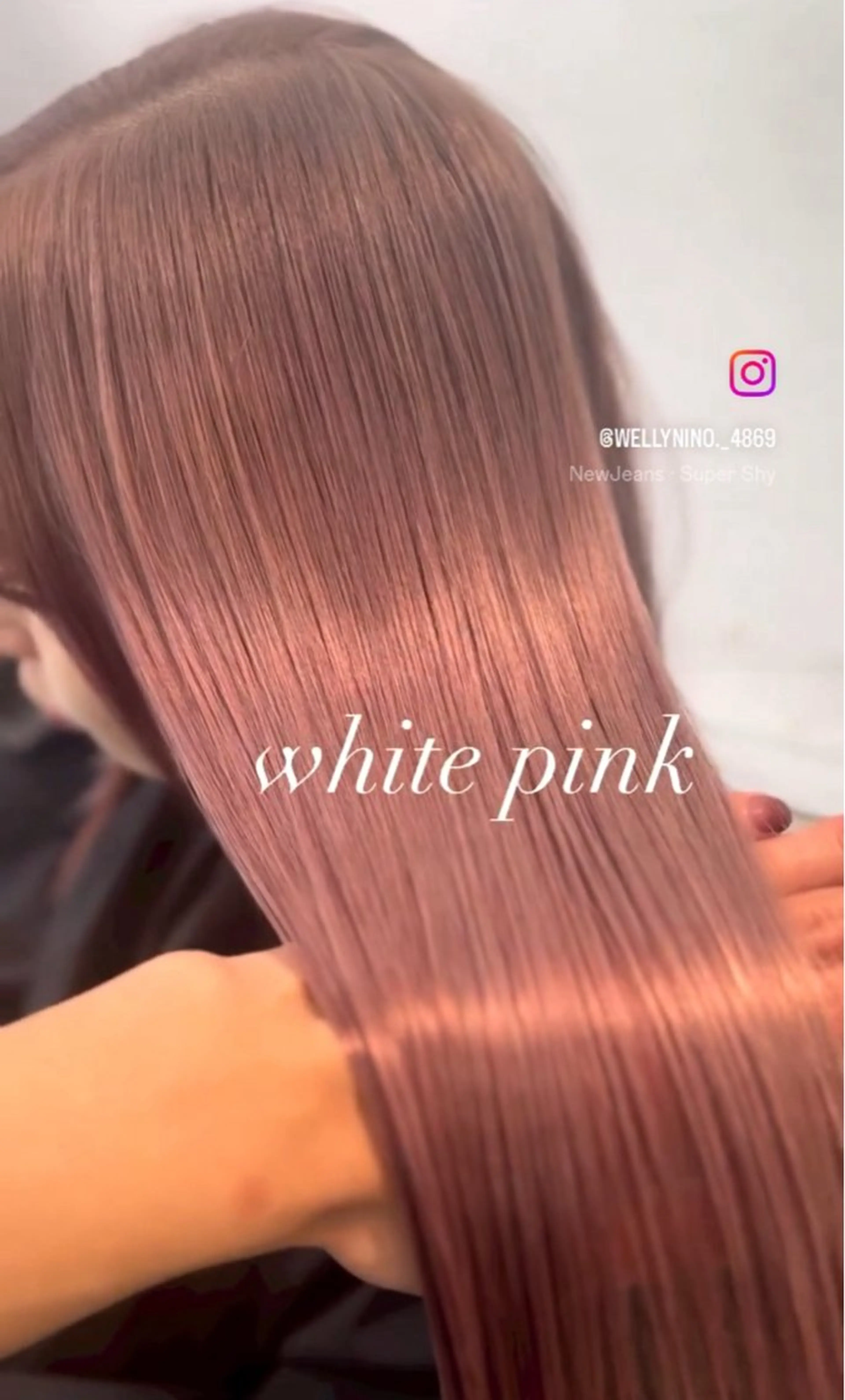 カラー ブリーチ ピンクカラー ヘアカラー 二宮 陽太のヘアスタイル