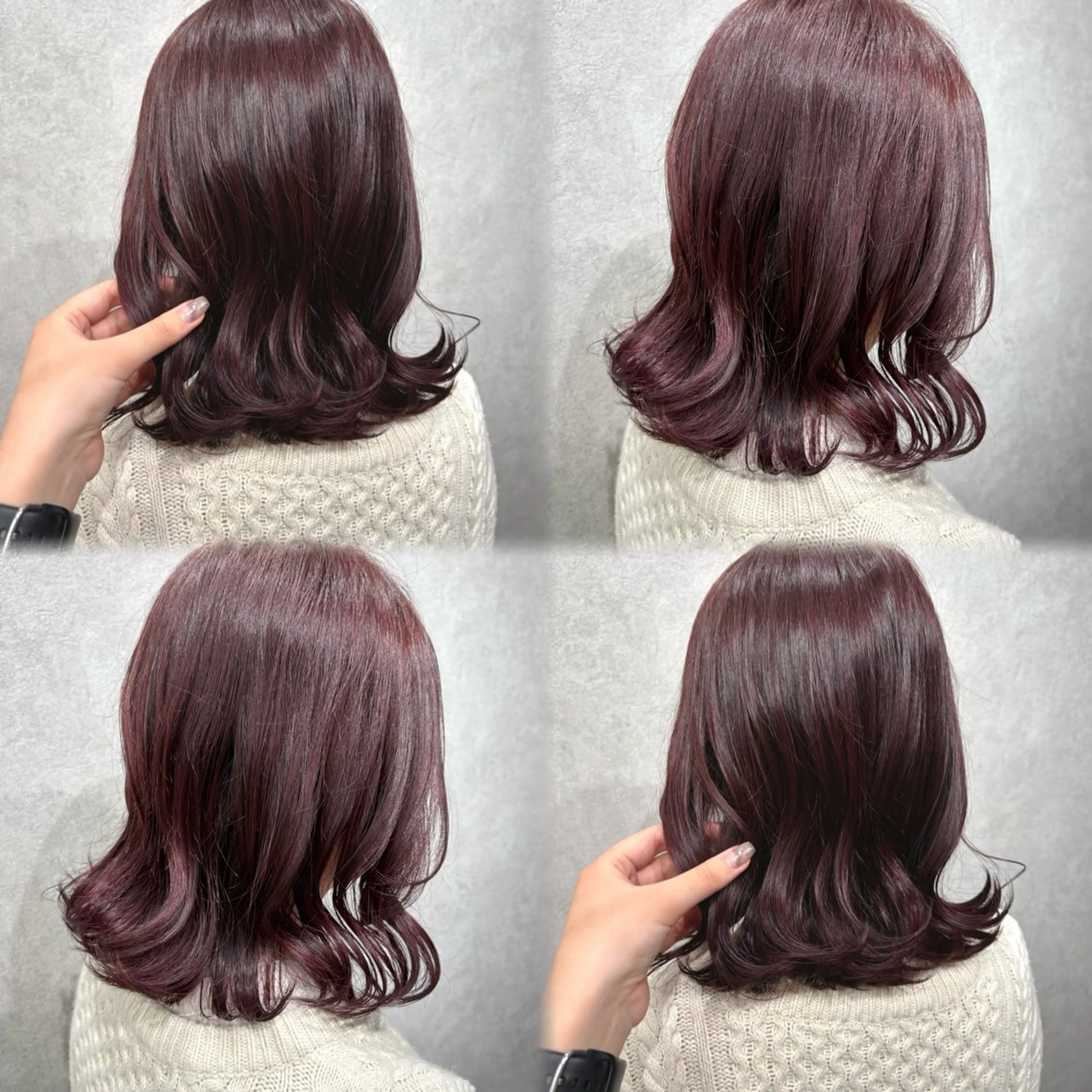 ミディアム カラー 髪質改善/縮毛矯正/ 暖色カラー🎀🪞のヘアスタイル
