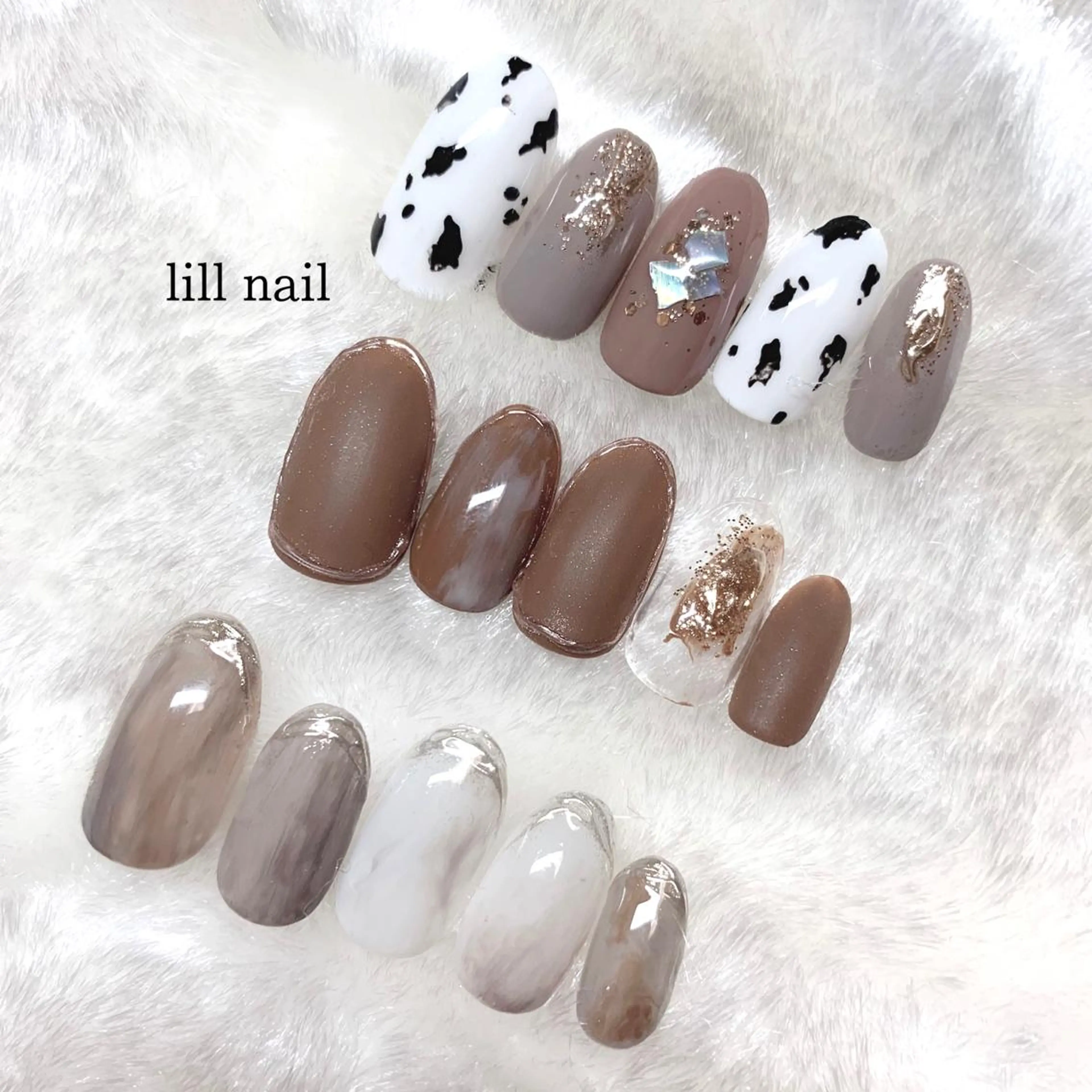 ミディアム pllia beautyのネイルデザイン