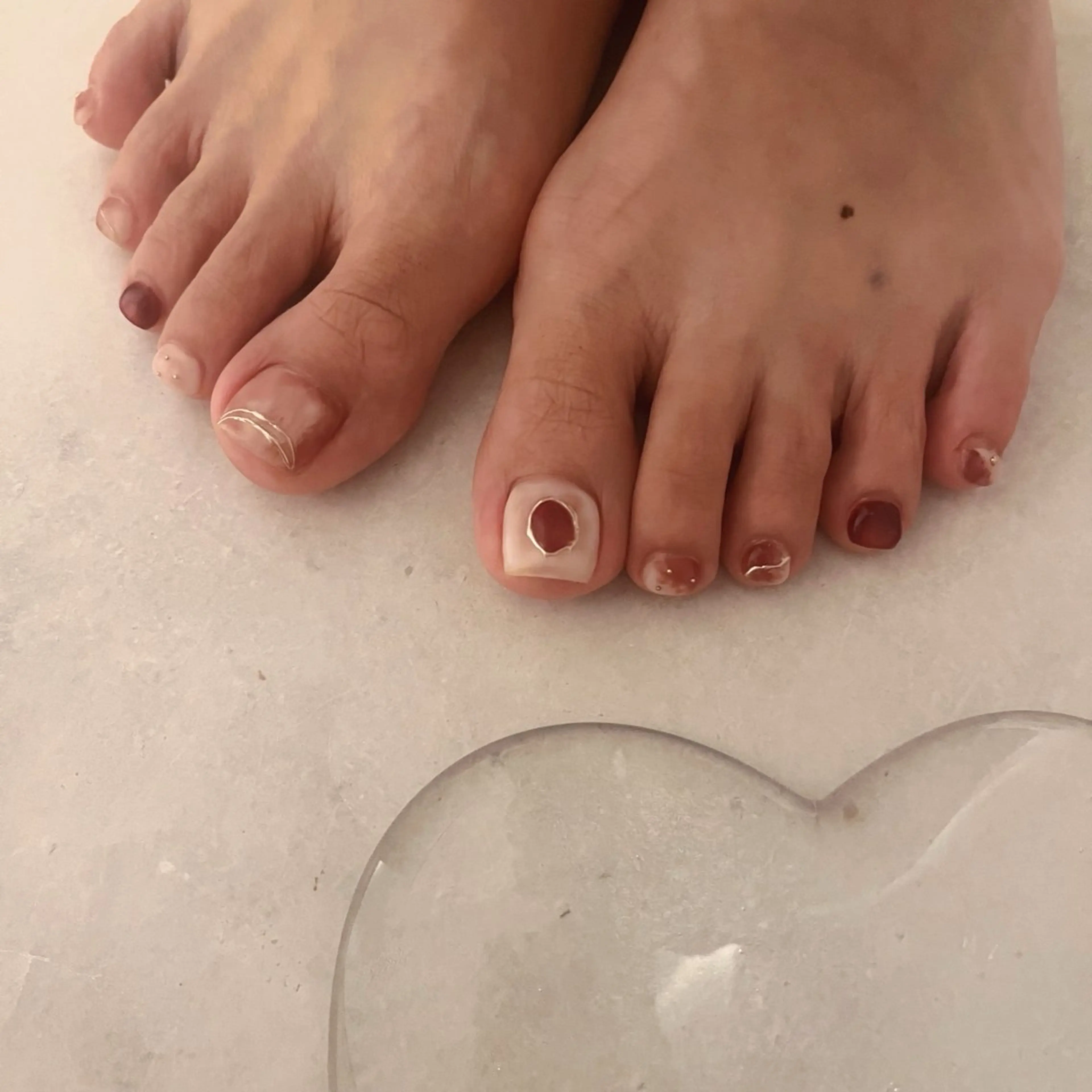 ネイル フットネイル K Aのネイルデザイン