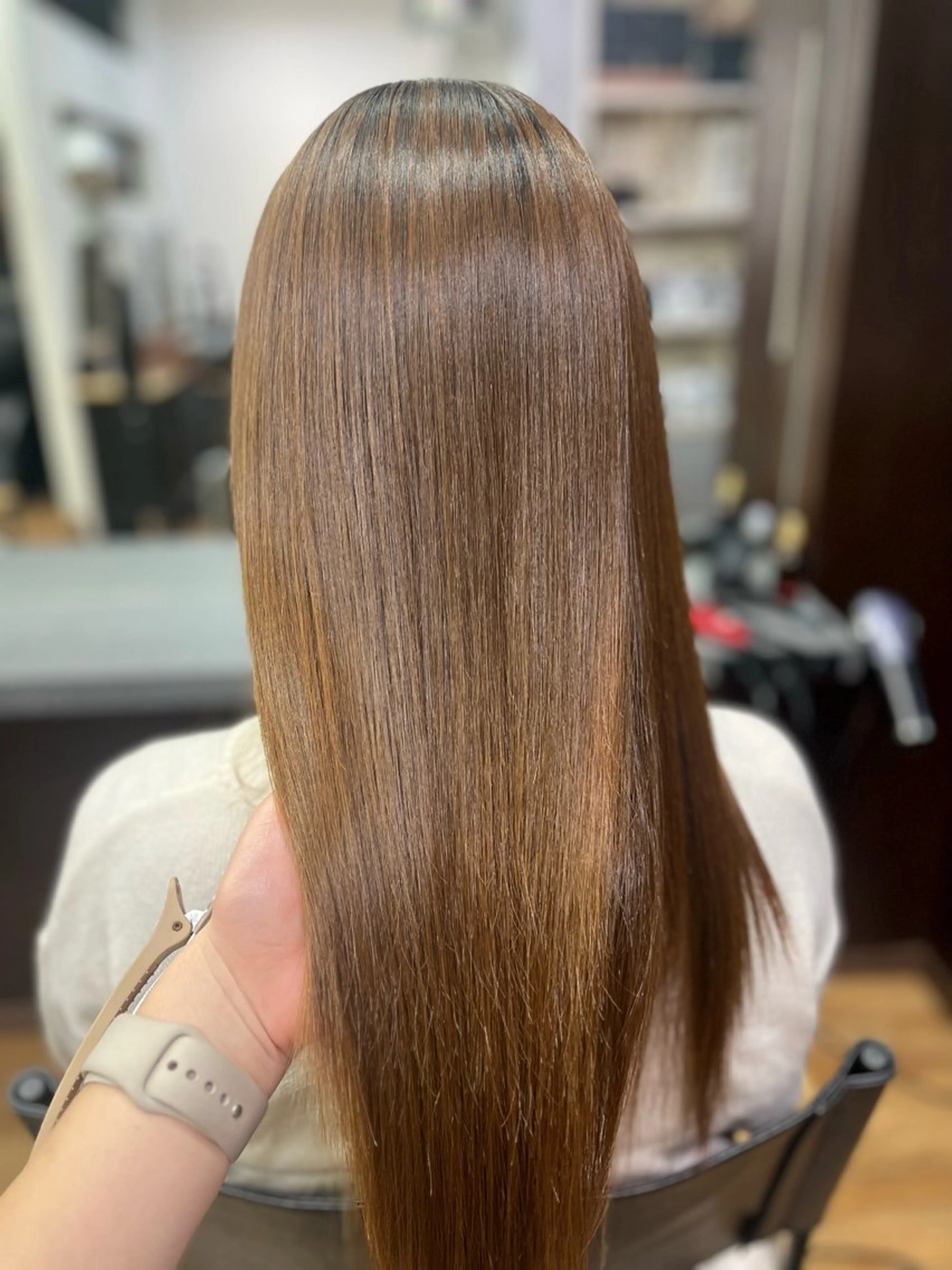 ロング 髪質改善 トリートメント 縮毛矯正 gite所属・✨艶カラー✨髪質改善 manaのヘアスタイル