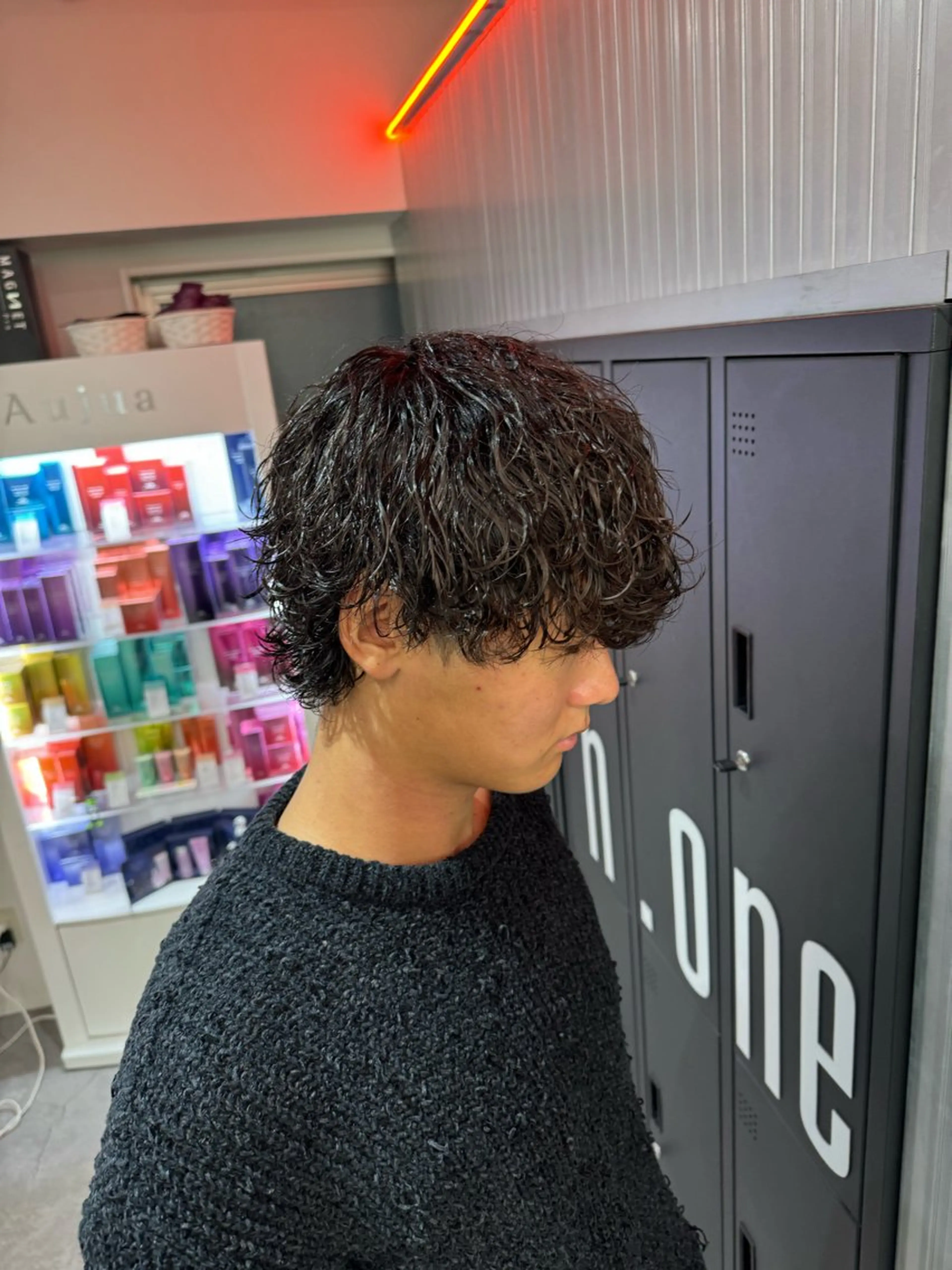 ミディアム カラー パーマ メンズ カット パーマ 🔥メンズパーマ特化 🔥店長中村雄樹のヘアスタイル
