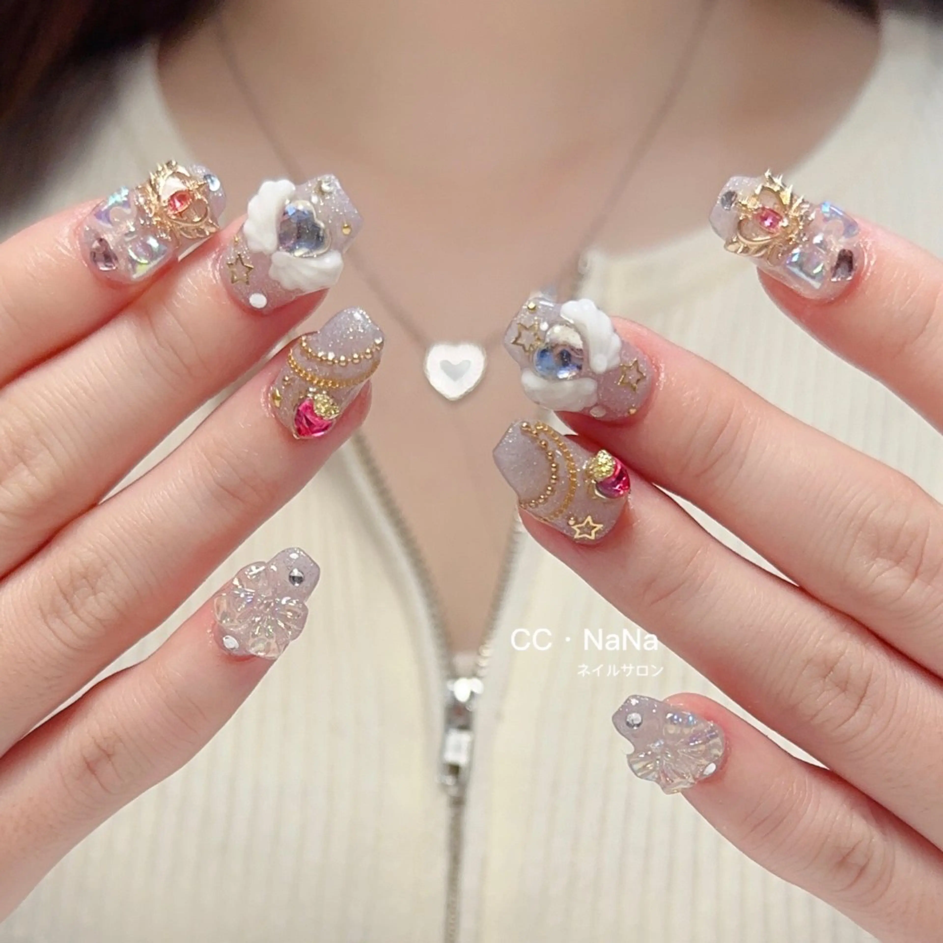 ネイル 持ち込み ハンドネイル CCNaNaスカルプ 長さだし専門💎Yoのネイルデザイン