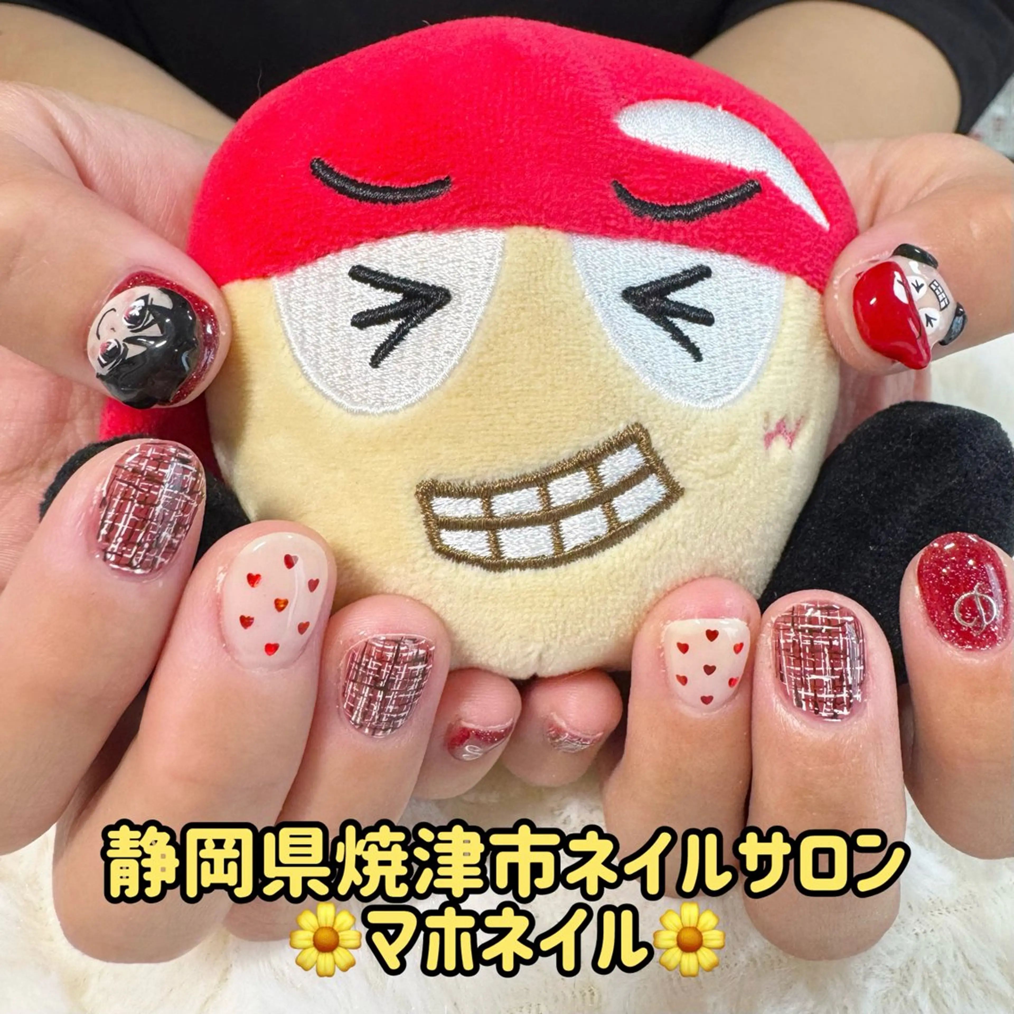 ネイル アートネイル フラッシュネイル ハート キラキラネイル ワンカラーネイル maho nail マホネイルのネイルデザイン