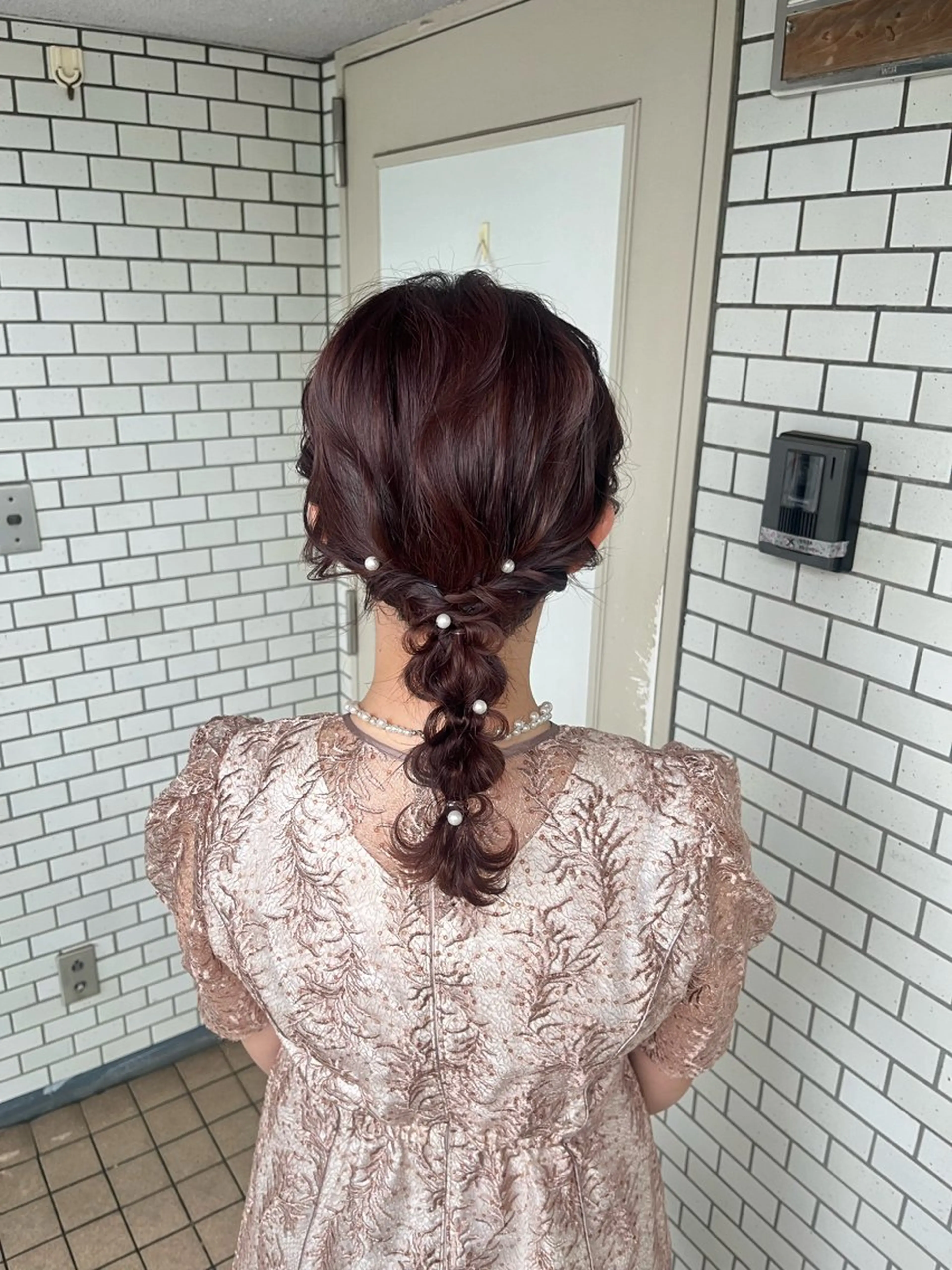ヘアアレンジ 結婚式・ブライダル 髪飾り ヘアセット 参列 ✽ 推し活ヘア 💕ゆり🐈🐾のヘアスタイル