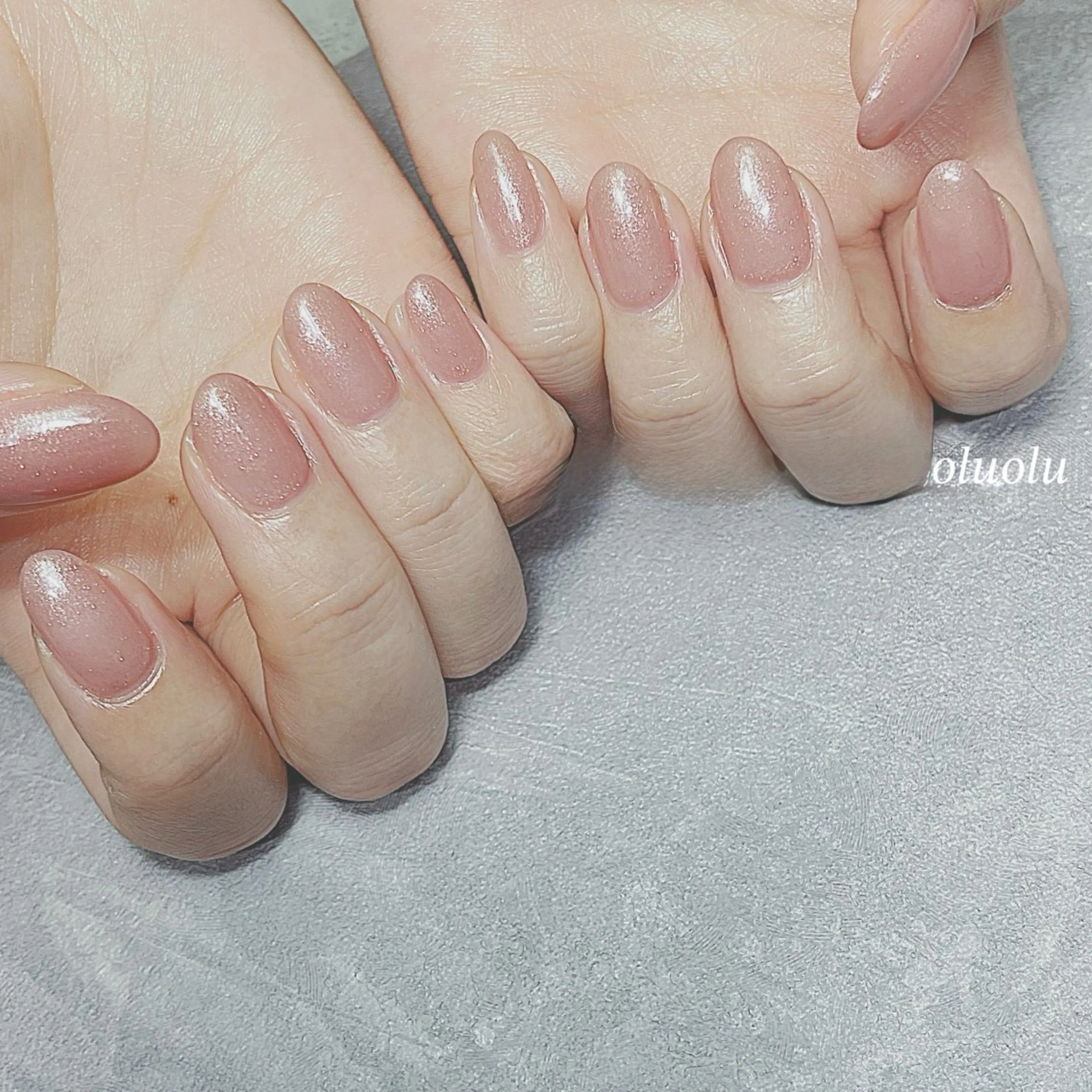 ネイル アートネイル フットネイル オフィスネイル ワンカラーネイル ハンドネイル 大村 紬華のネイルデザイン