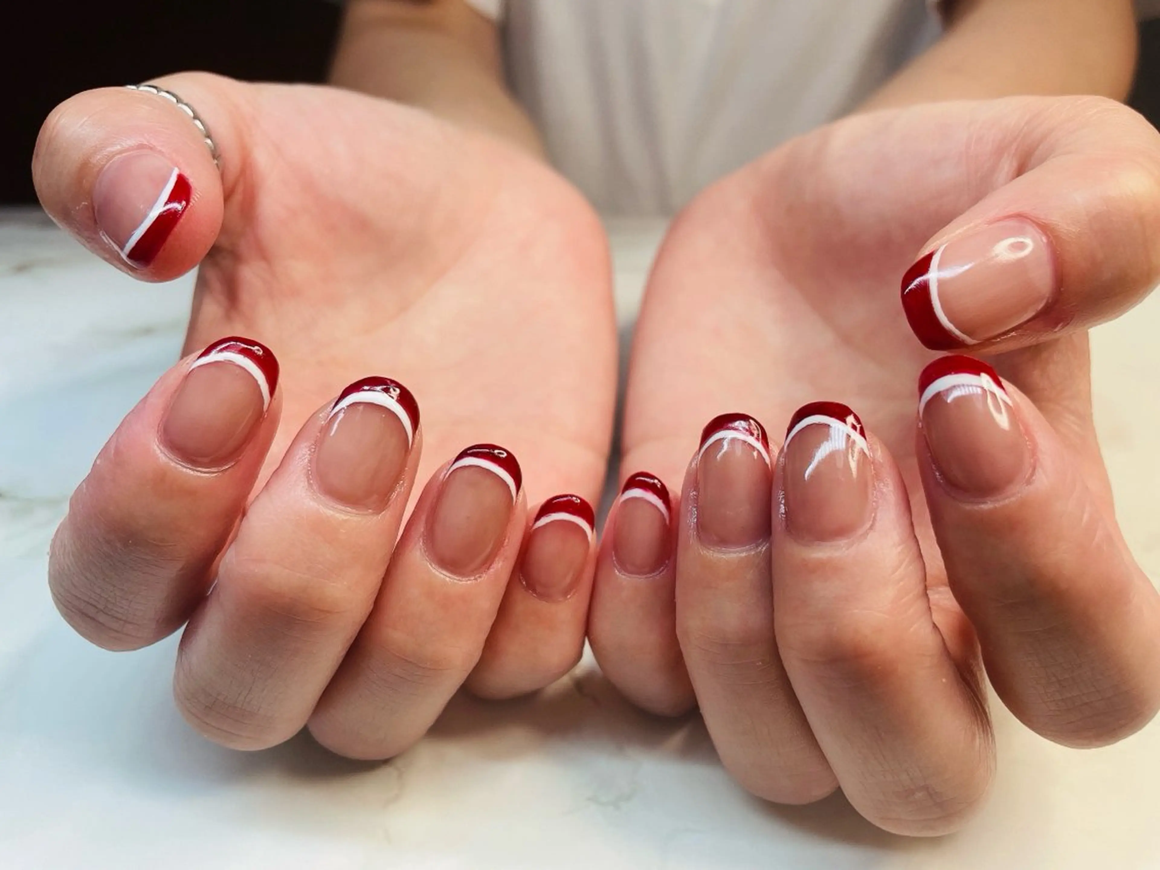ネイル フレンチネイル Krea nail Satomi所属・Krea nail Satomiのネイルデザイン