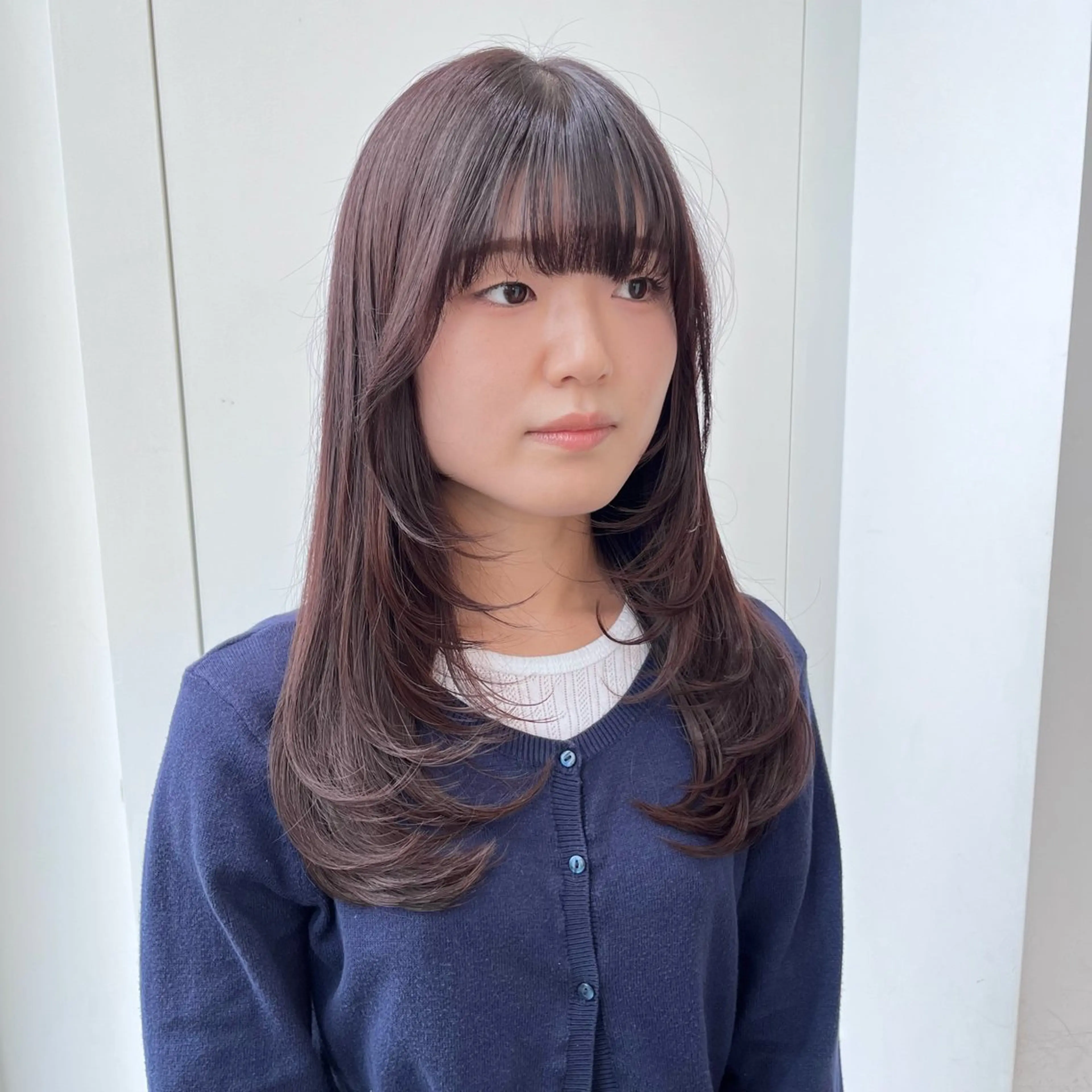 セミロング カット ヘアカラー トリートメント レイヤーくびれヘア アレンジmanakaのヘアスタイル