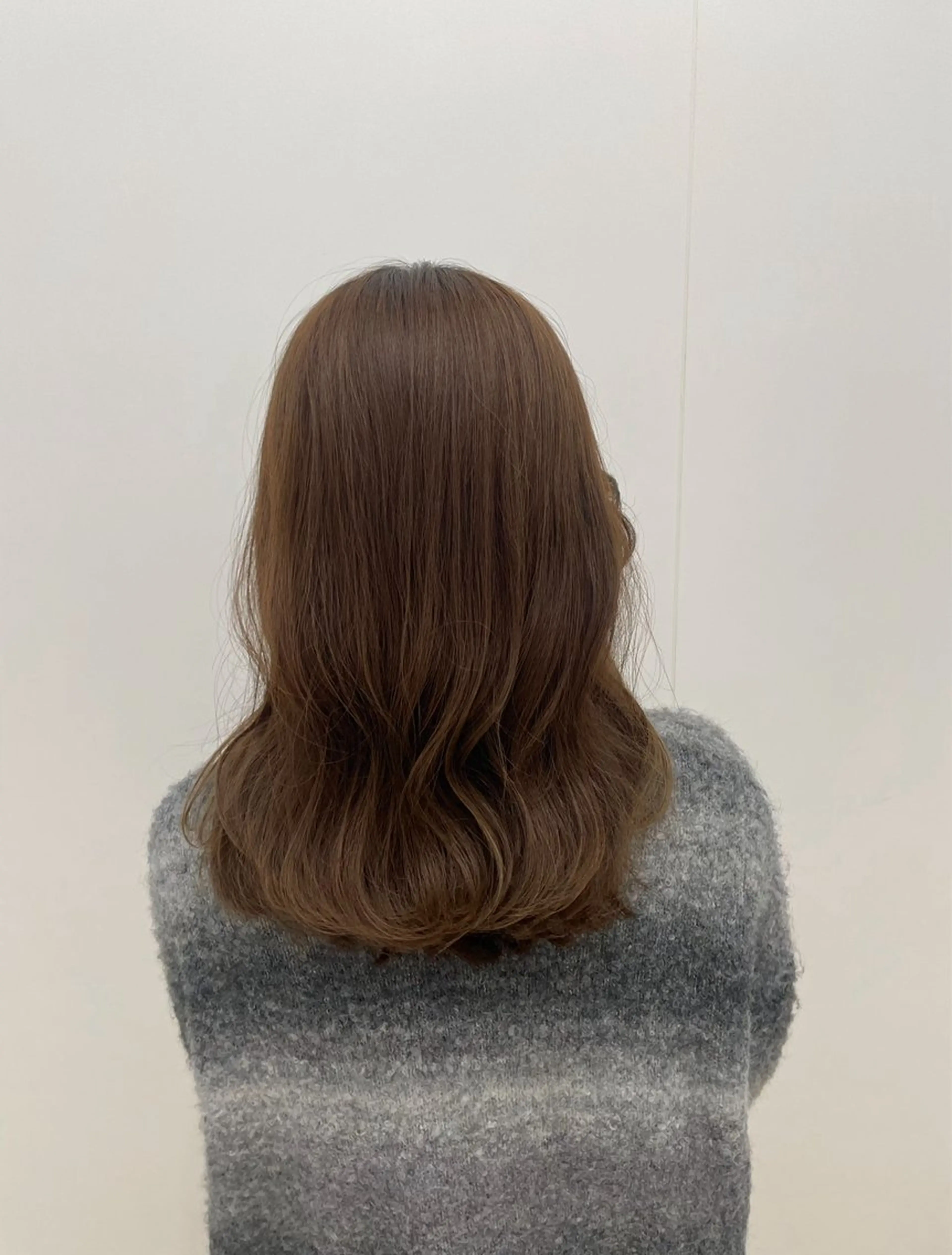 セミロング カラー ブラウンカラー マロンブラウン ヘアカラー トリートメント 黒阪 なみのヘアスタイル