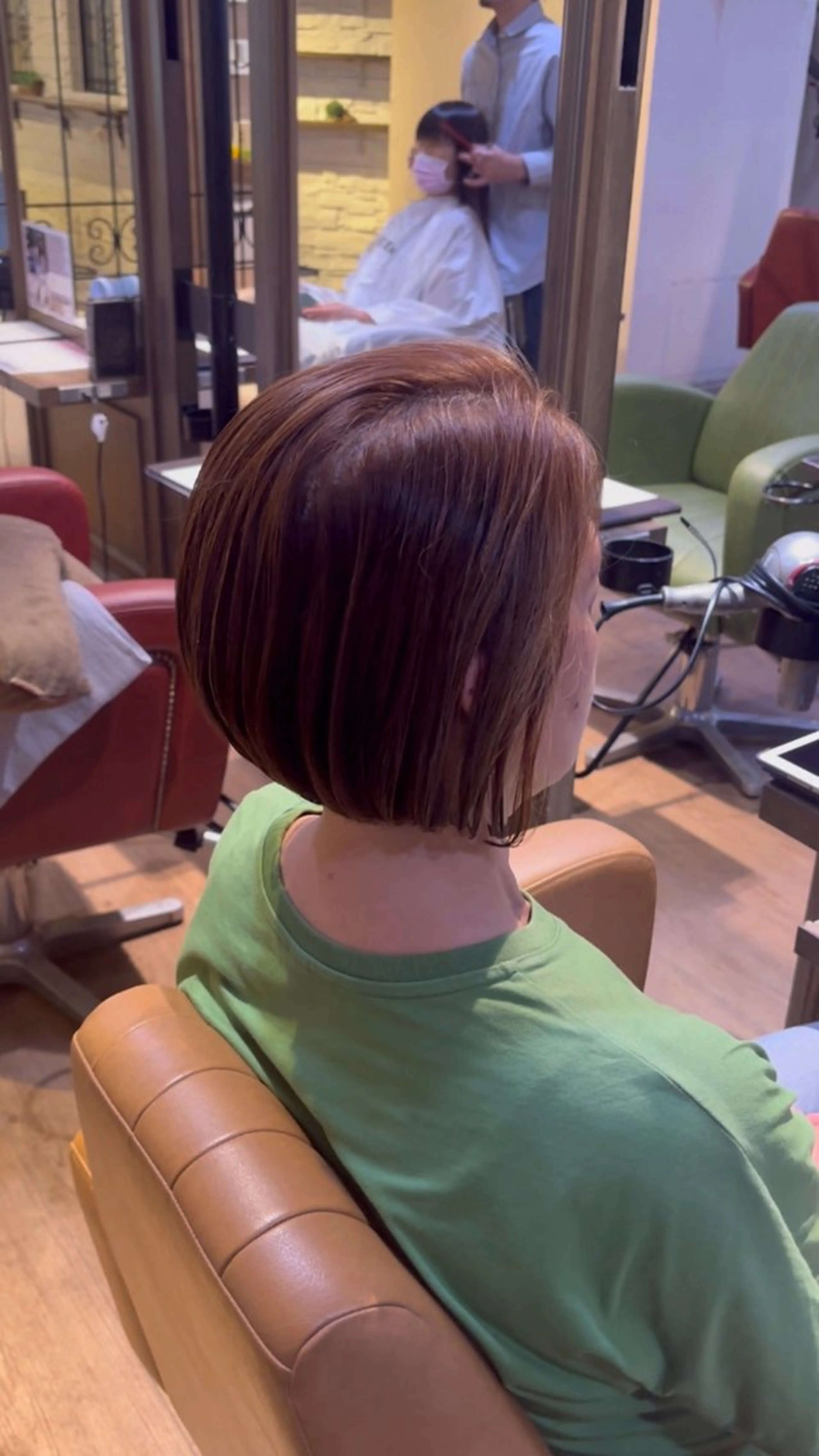 ショート カラー 前下がりボブ 透明感カラー ボブ modeK's朋生/ 似合わせカット🫧のヘアスタイル