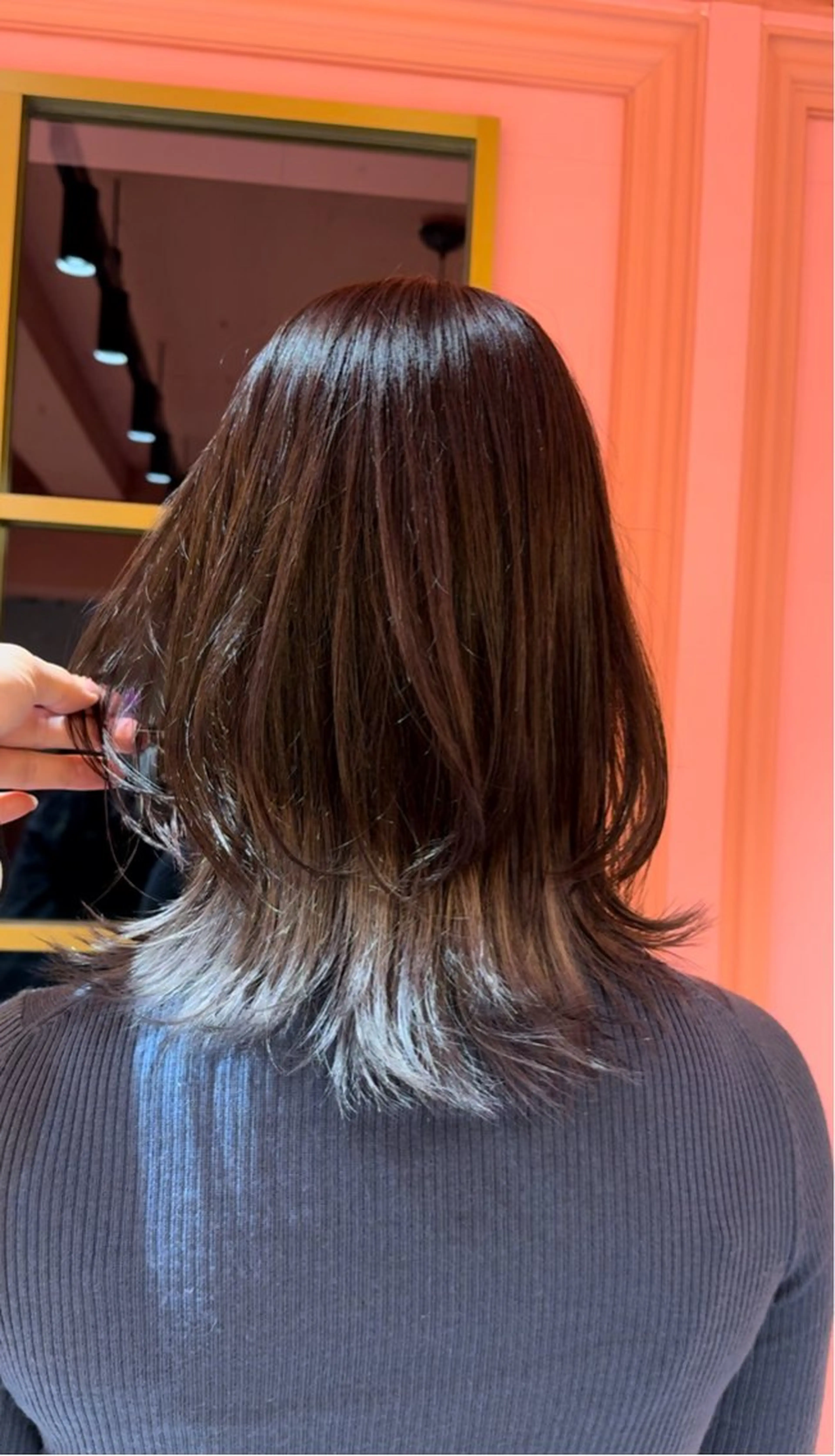 ミディアム カラー グラデーションカラー miyu ボブモデル募集中のヘアスタイル