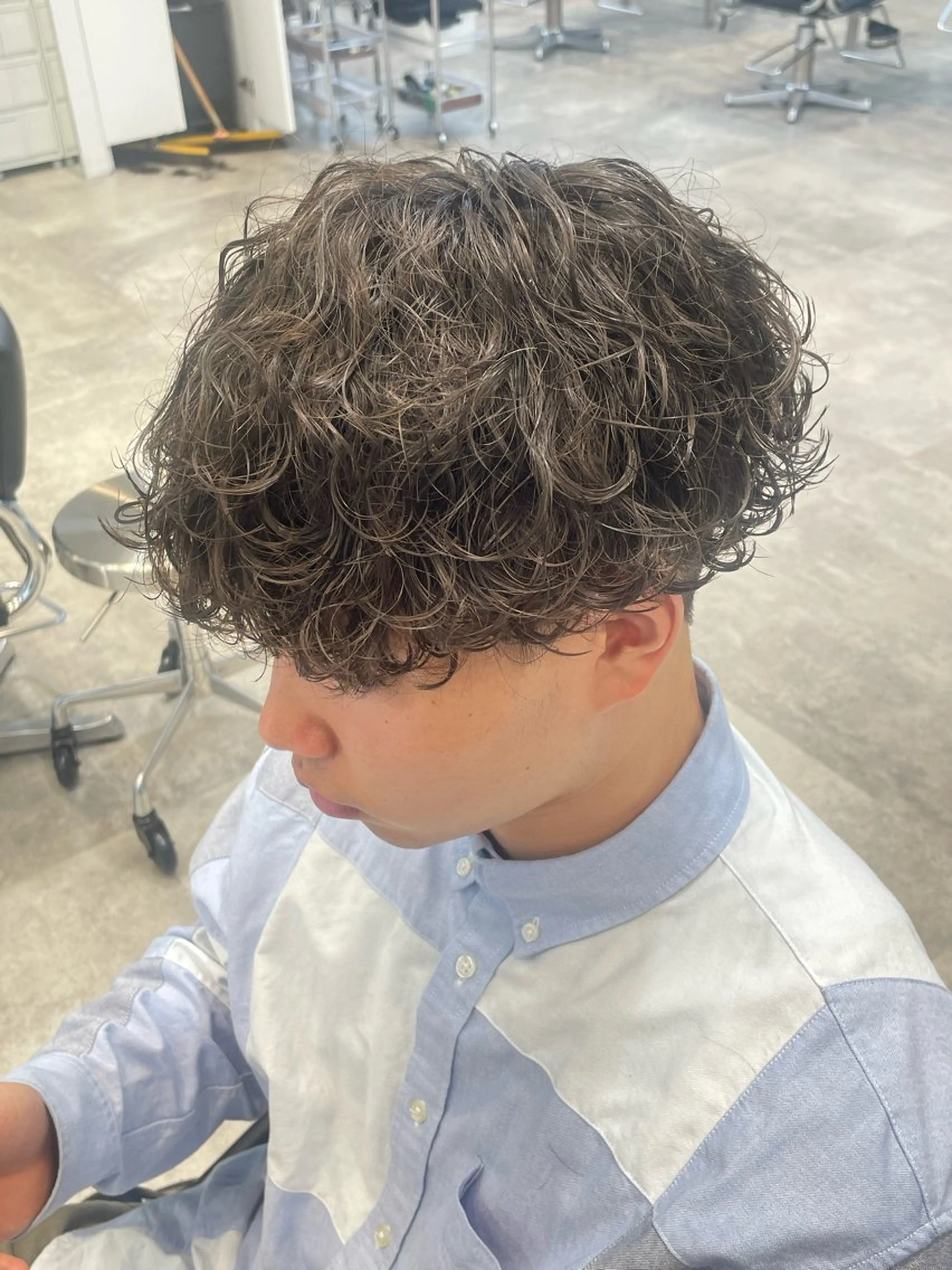 パーマ メンズ カット パーマ トリートメント fifth 武正 琉生のヘアスタイル