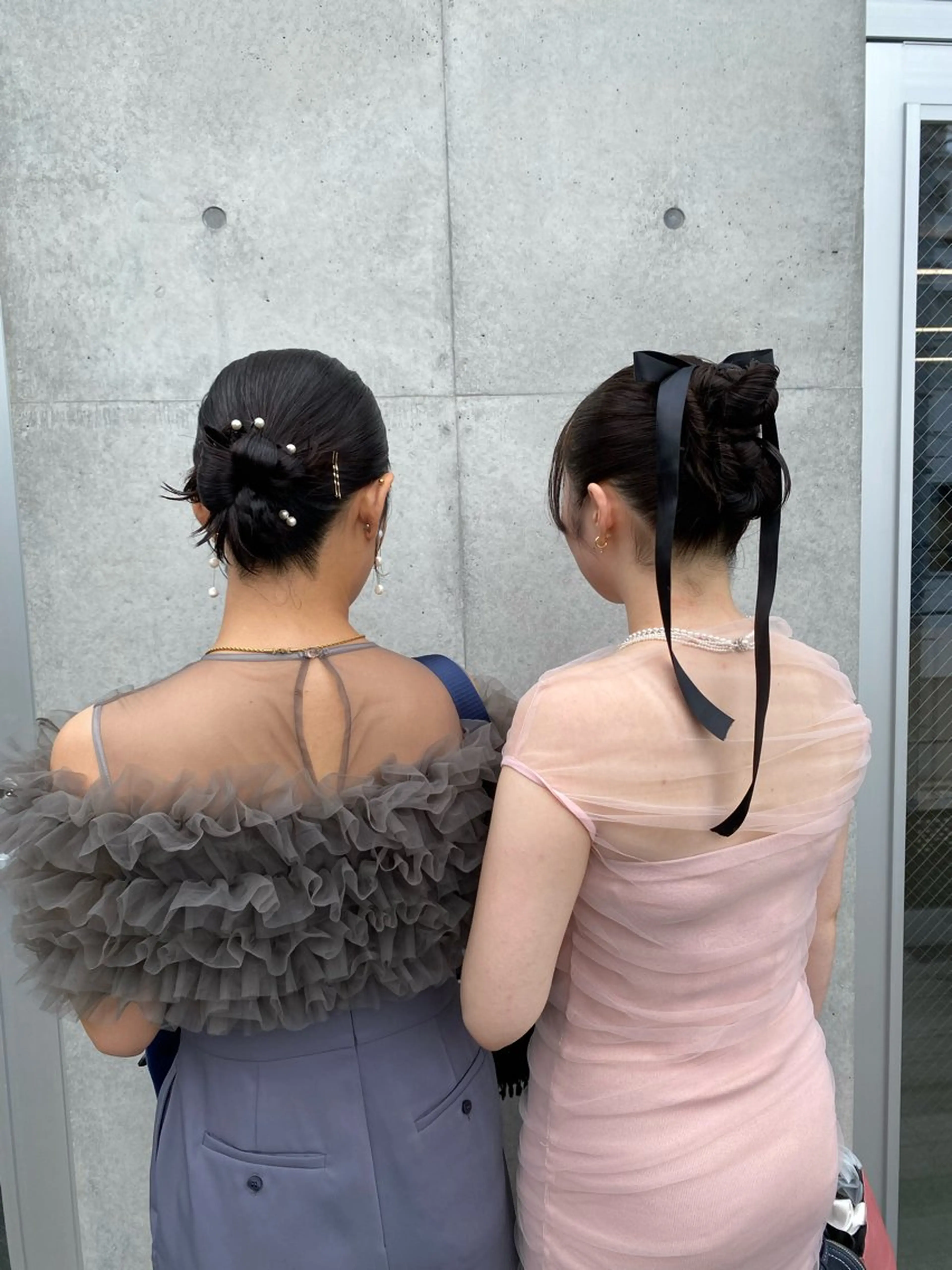 ミディアム カラー ヘアアレンジ 結婚式・ブライダル ヘアセット mina 🌷のヘアスタイル