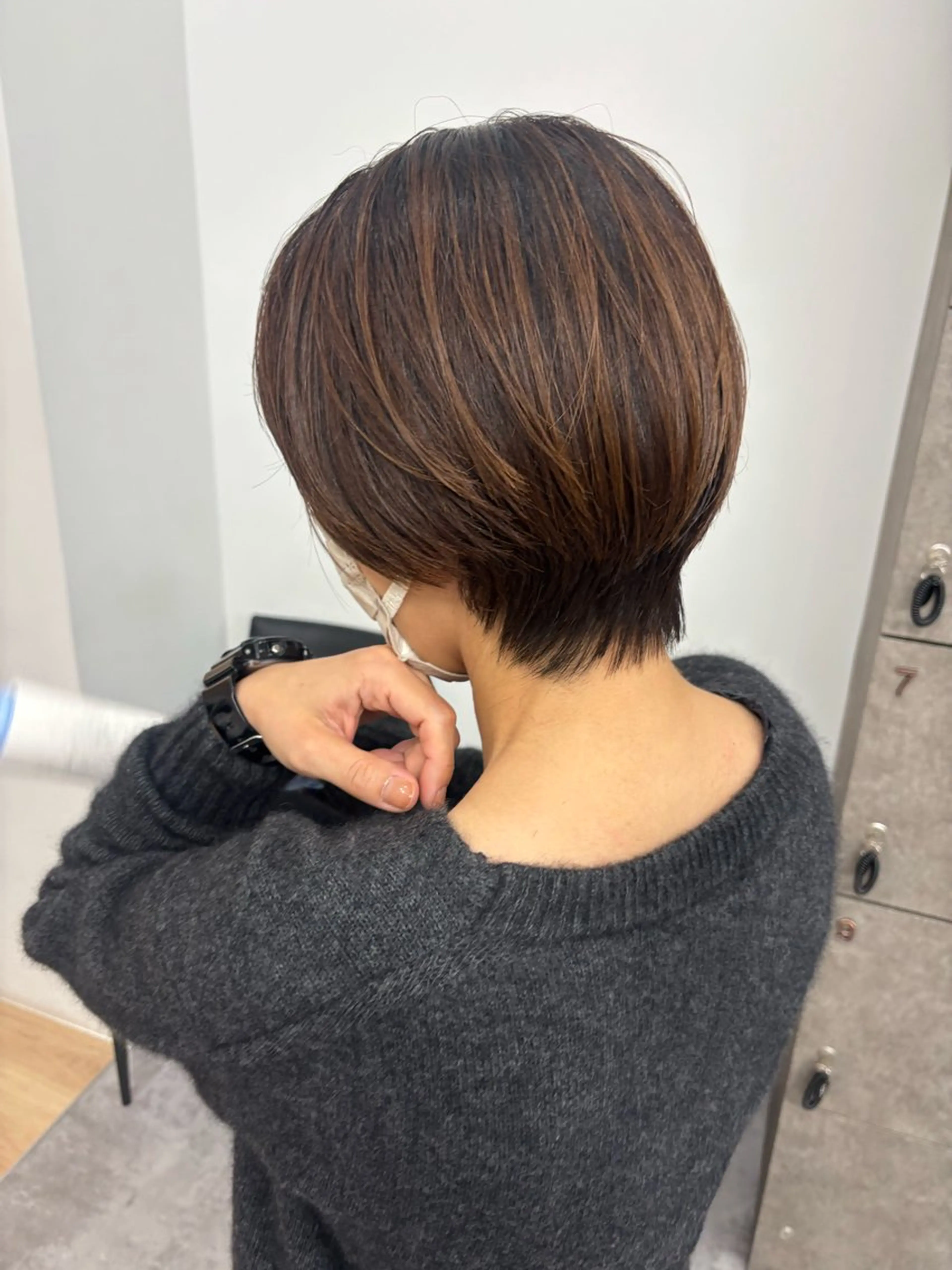 ショート カラー ヘアアレンジ マエダ アズミ🌱のヘアスタイル
