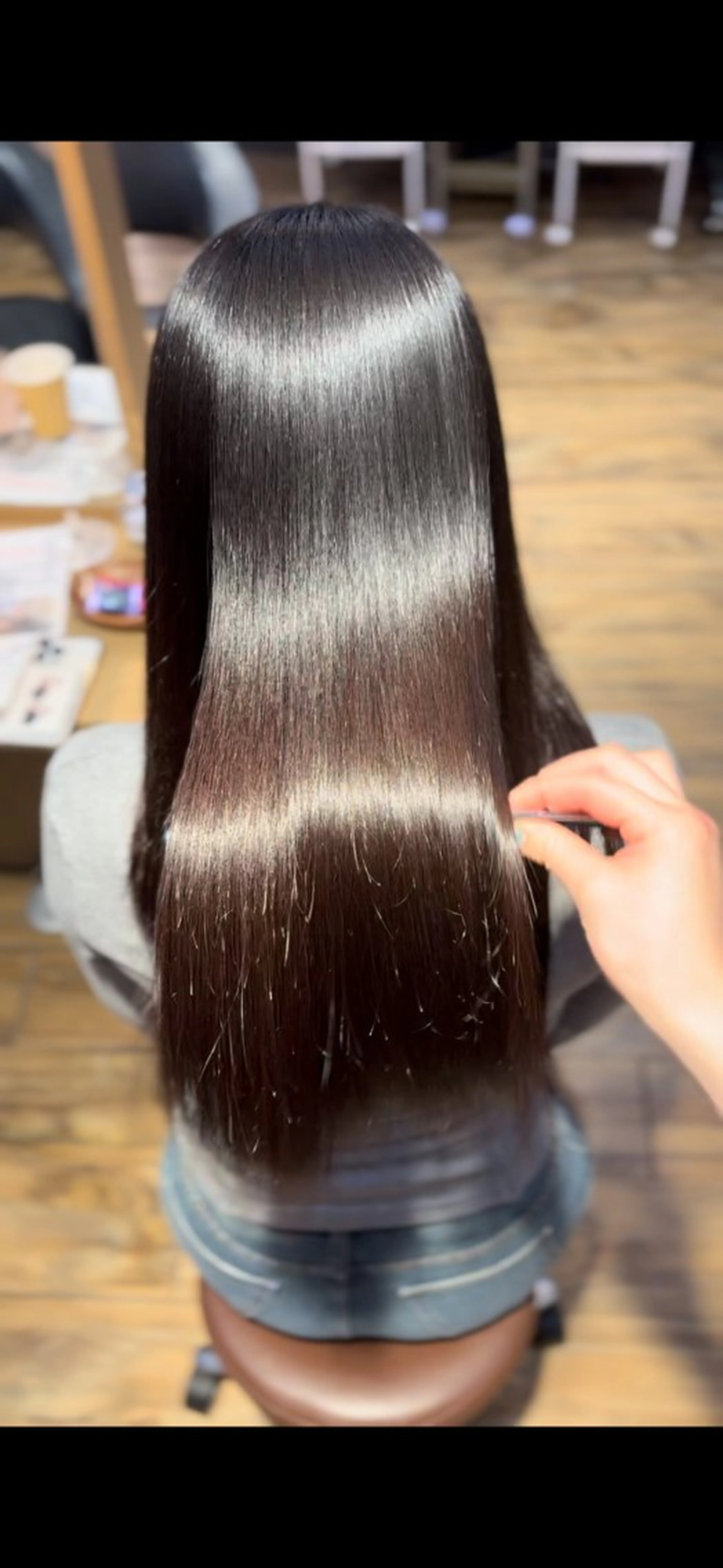 ロング 縮毛矯正 oggi西新所属・矯正/ショート /西新/ゆいのヘアスタイル