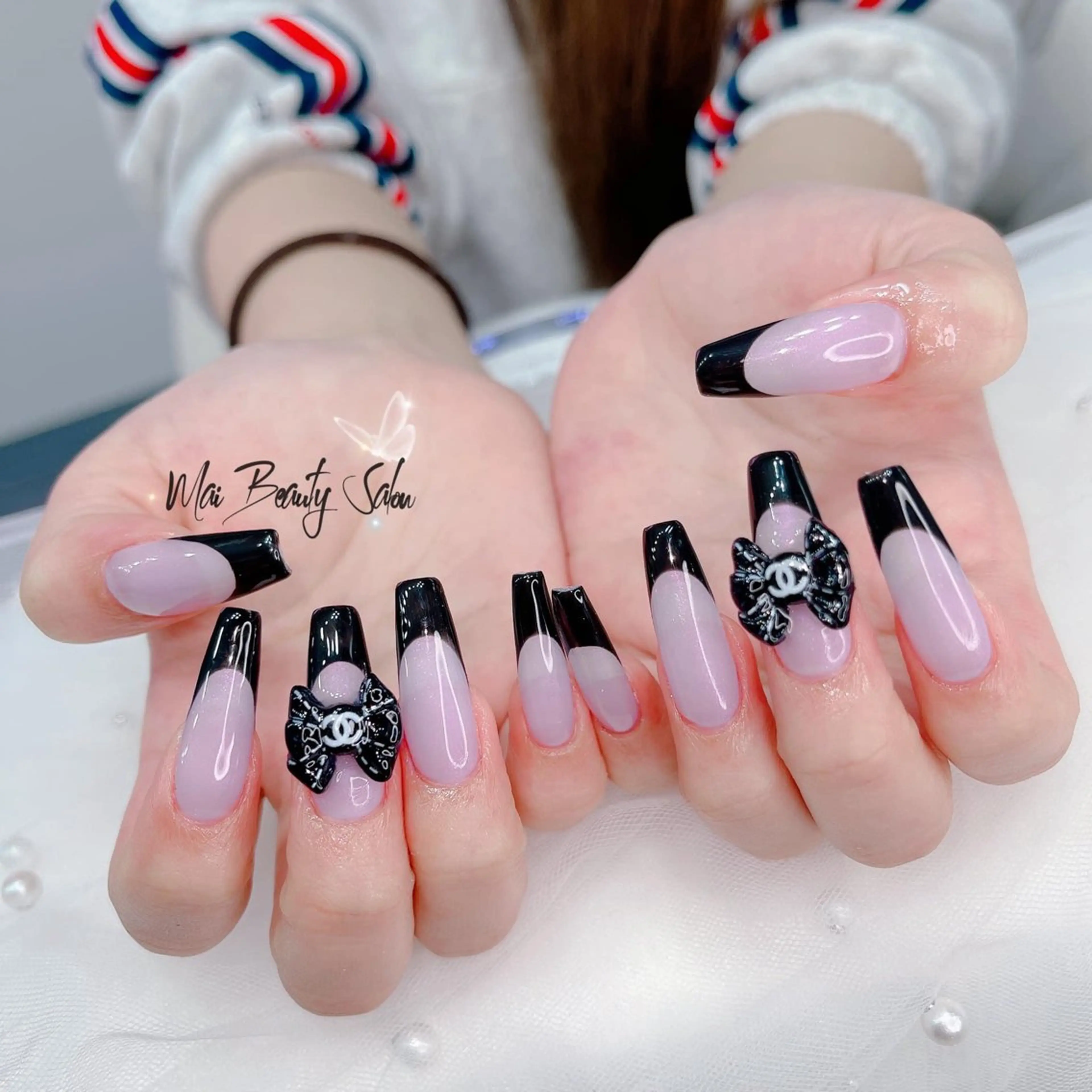 【チップ長さ出し10本】グラデーションORフレンチ　￥9400→¥8980の写真