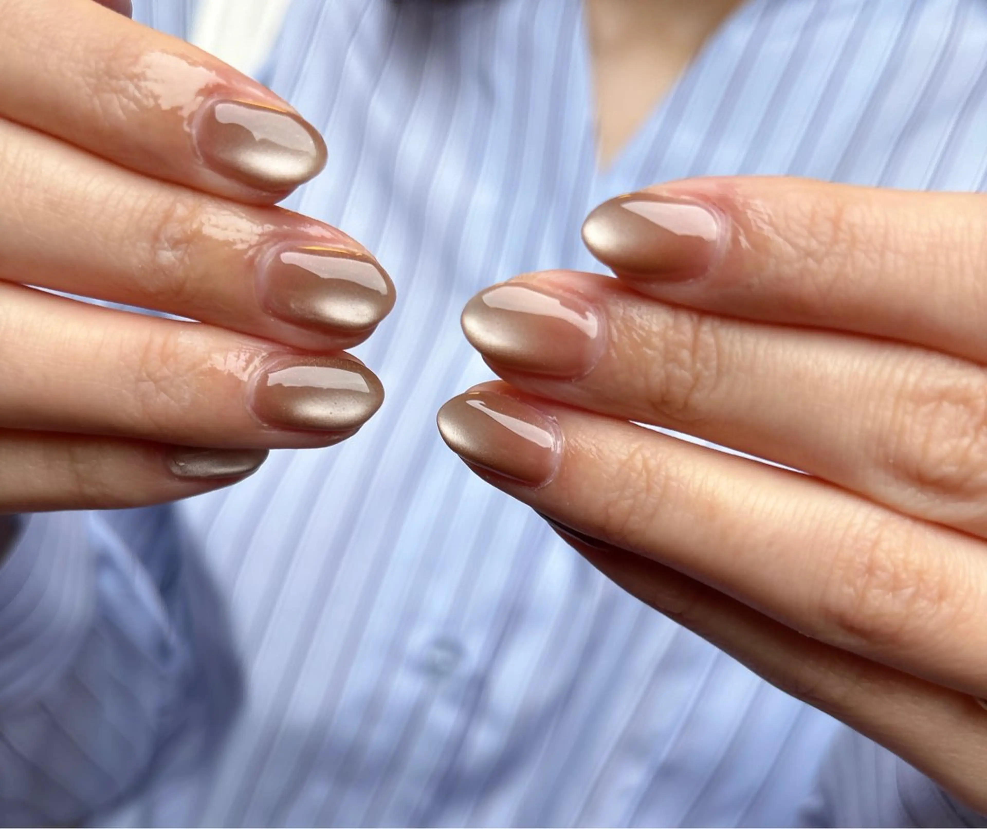 ネイル オーロラネイル フットネイル フレンチネイル ジェルネイル マグネットネイル ハンドネイル Mogu nail 二子玉川のネイルデザイン