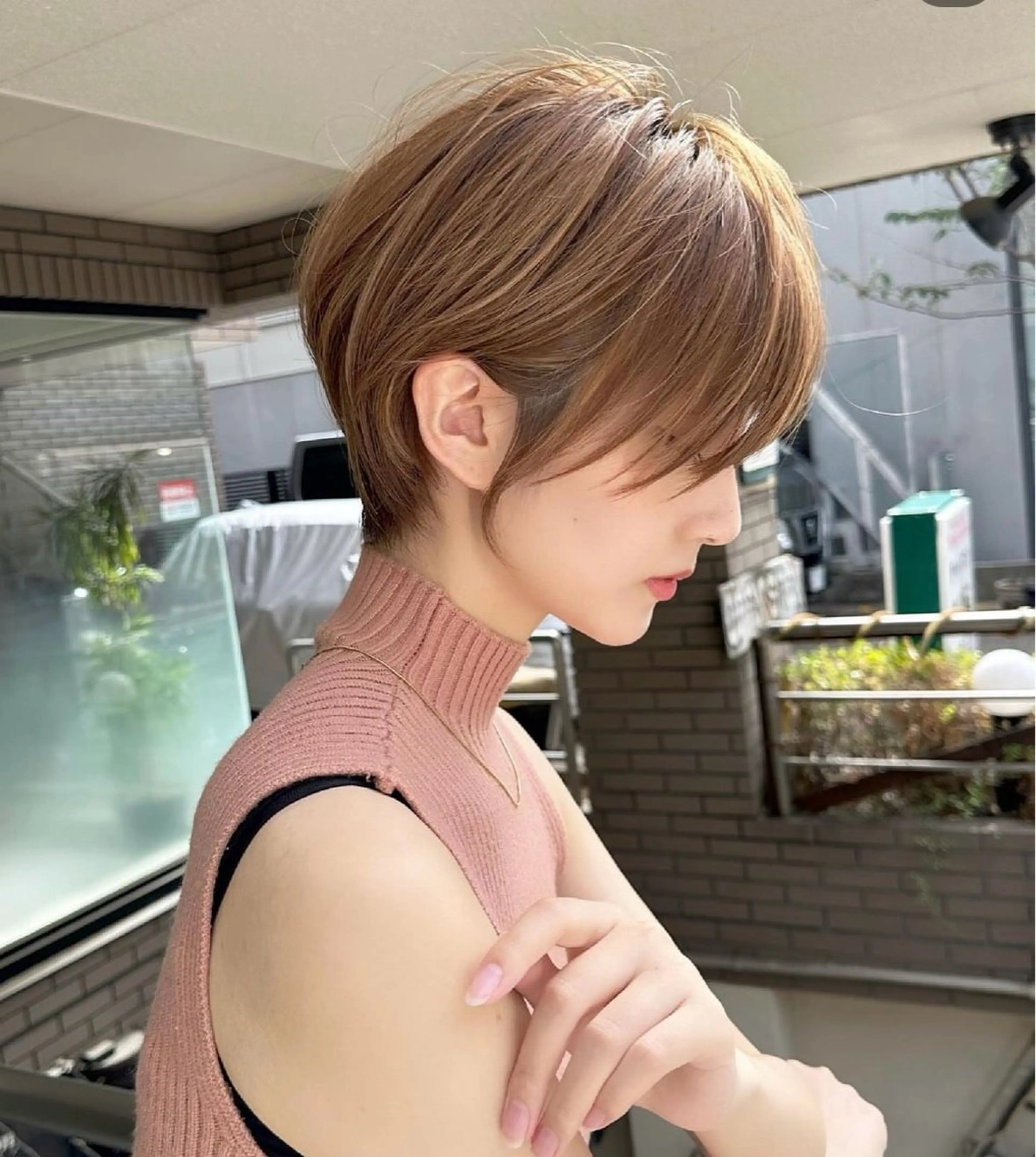 ショート 透明感カラー ふうか　渋谷のヘアスタイル