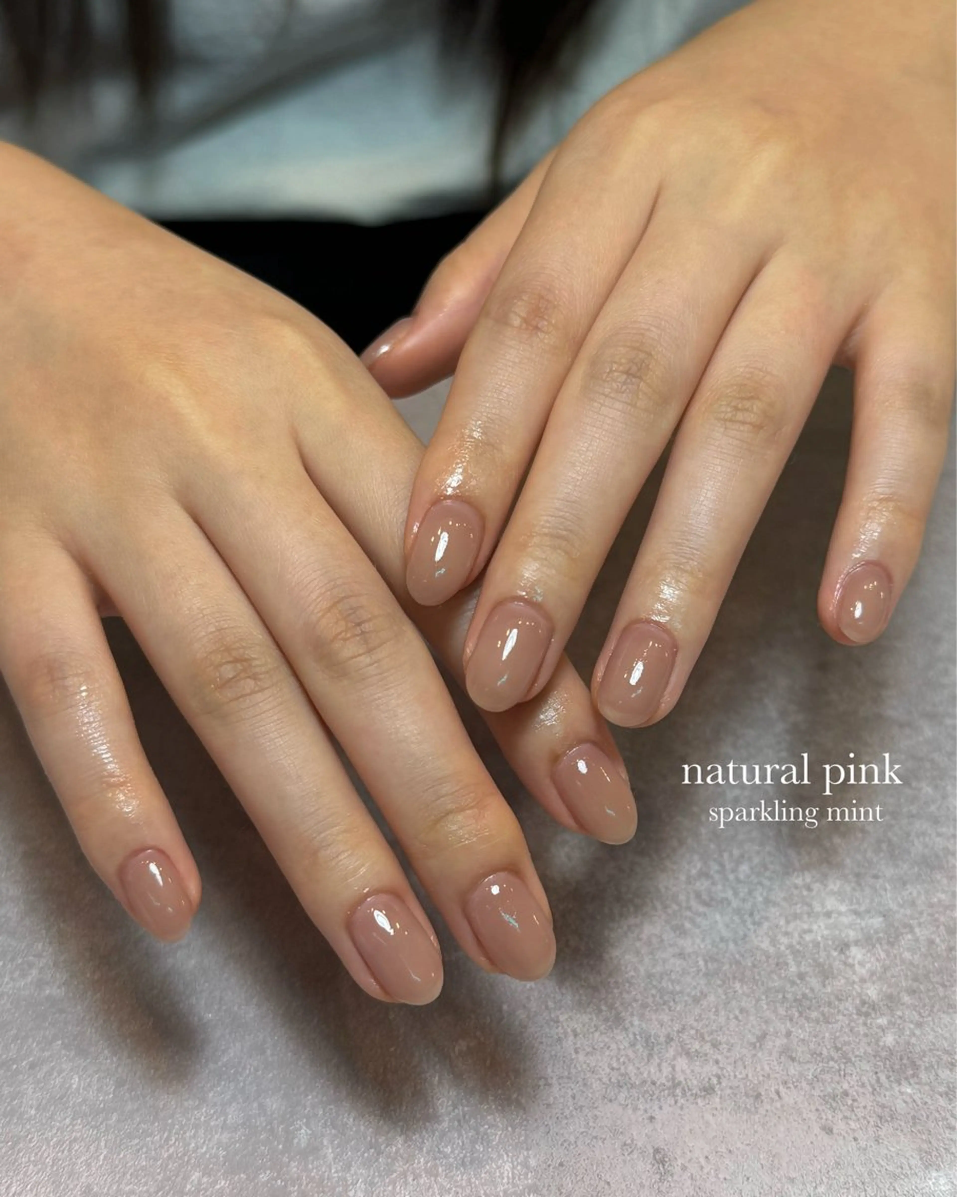 ネイル ピンク sparkling mint【スパークリングミント】所属・natsuki 🎀💎モデル様募集のネイルデザイン
