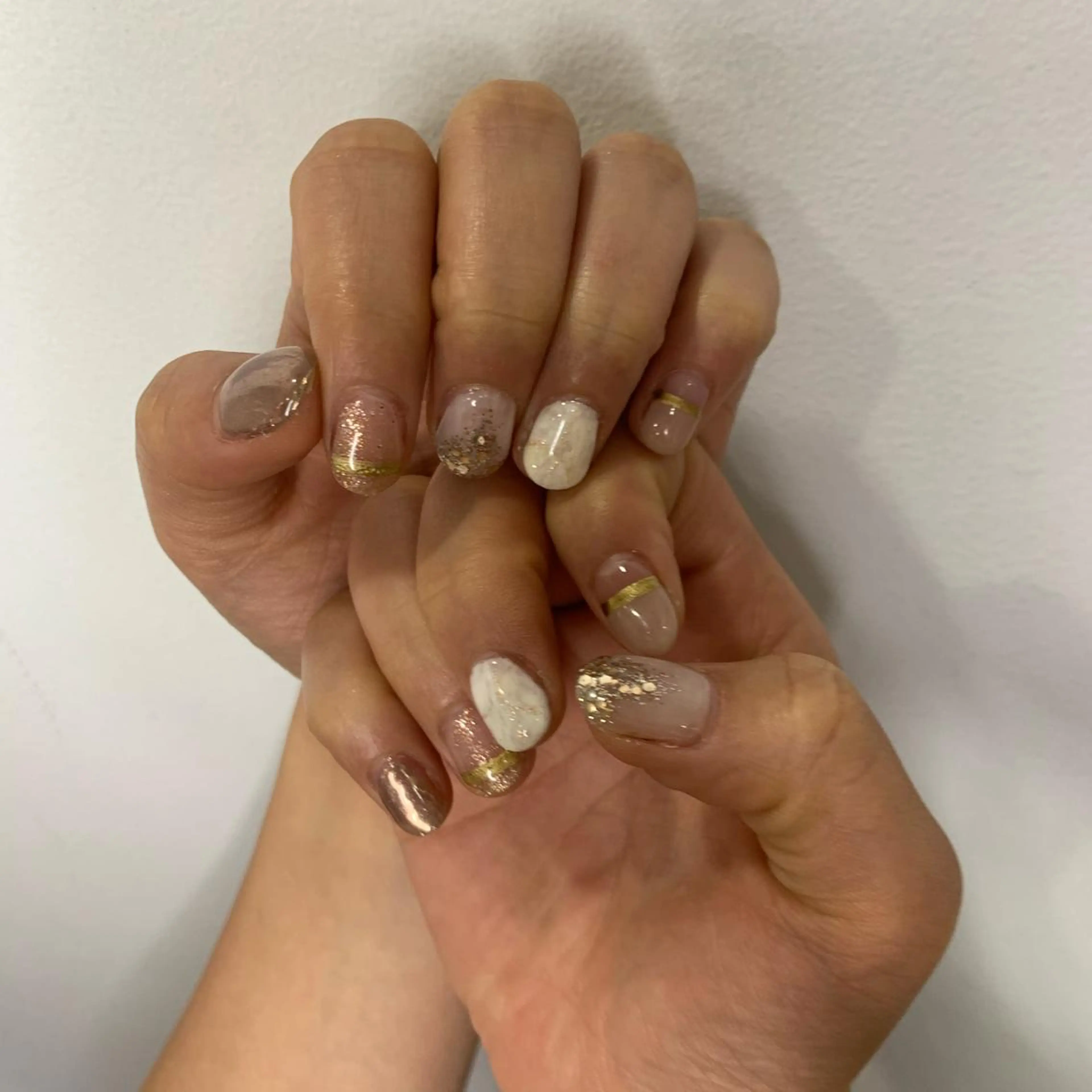 ネイル ニュアンスネイル ハンドネイル 艶髪／クロスパーマ ♡Tsuzumiのその他イメージ