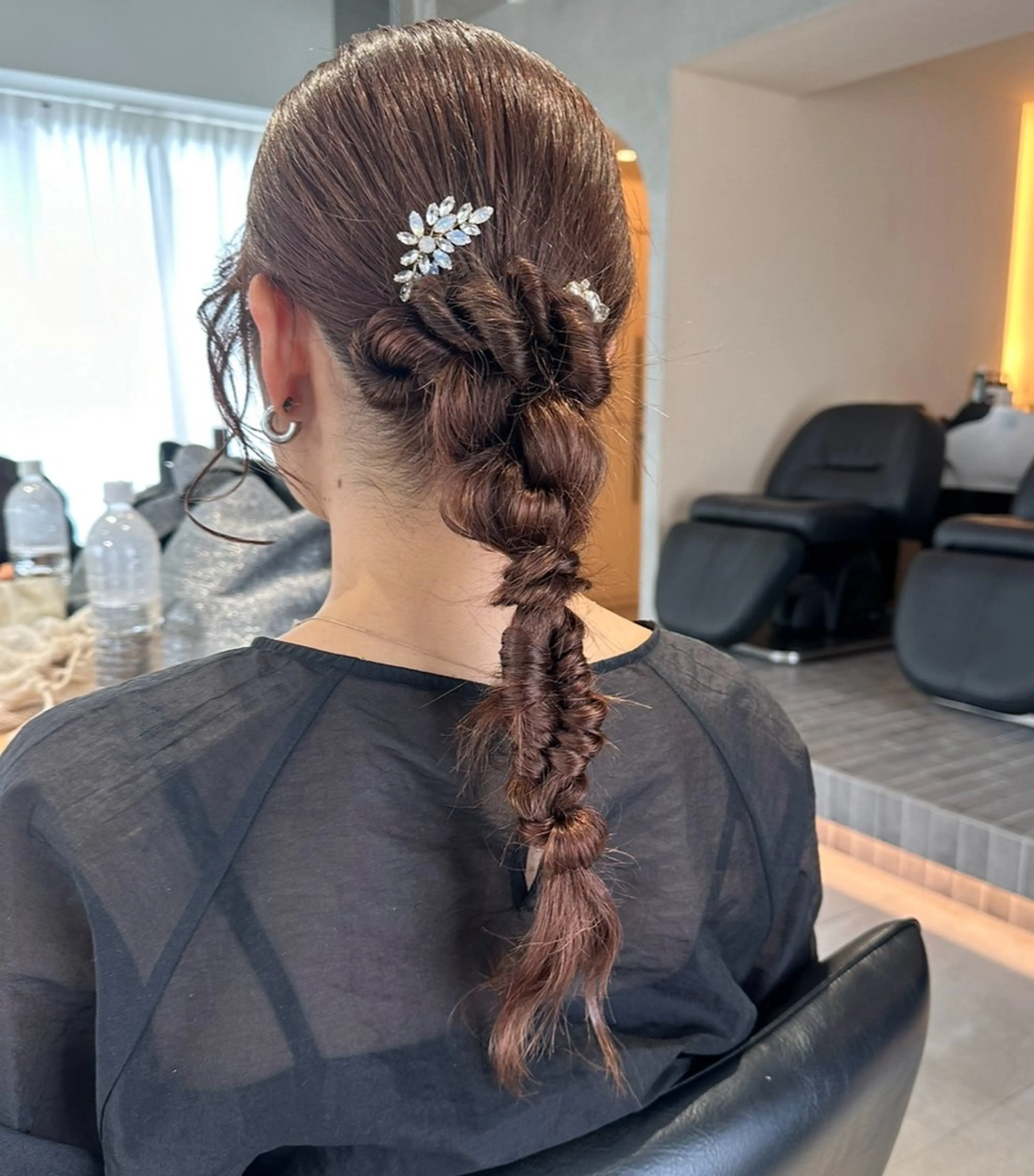 ロング ヘアアレンジ 結婚式・ブライダル 浴衣 ヘアセット 艶髪/ロングモデル 募集🫧terukaのヘアスタイル