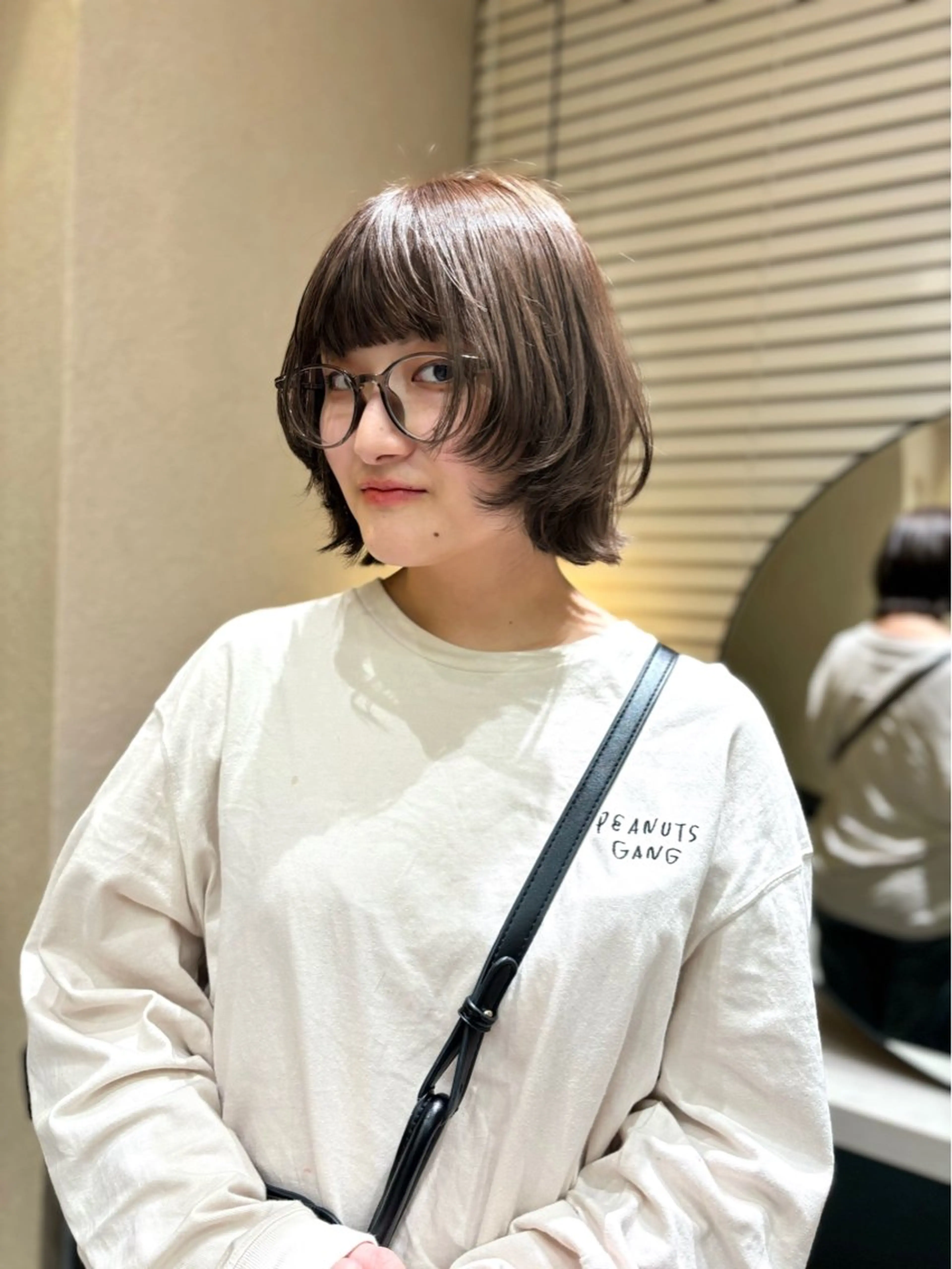 ショート カラー カット ヘアカラー トリートメント 🌼似合わせボブ .暖色🌼浅井 遥のヘアスタイル