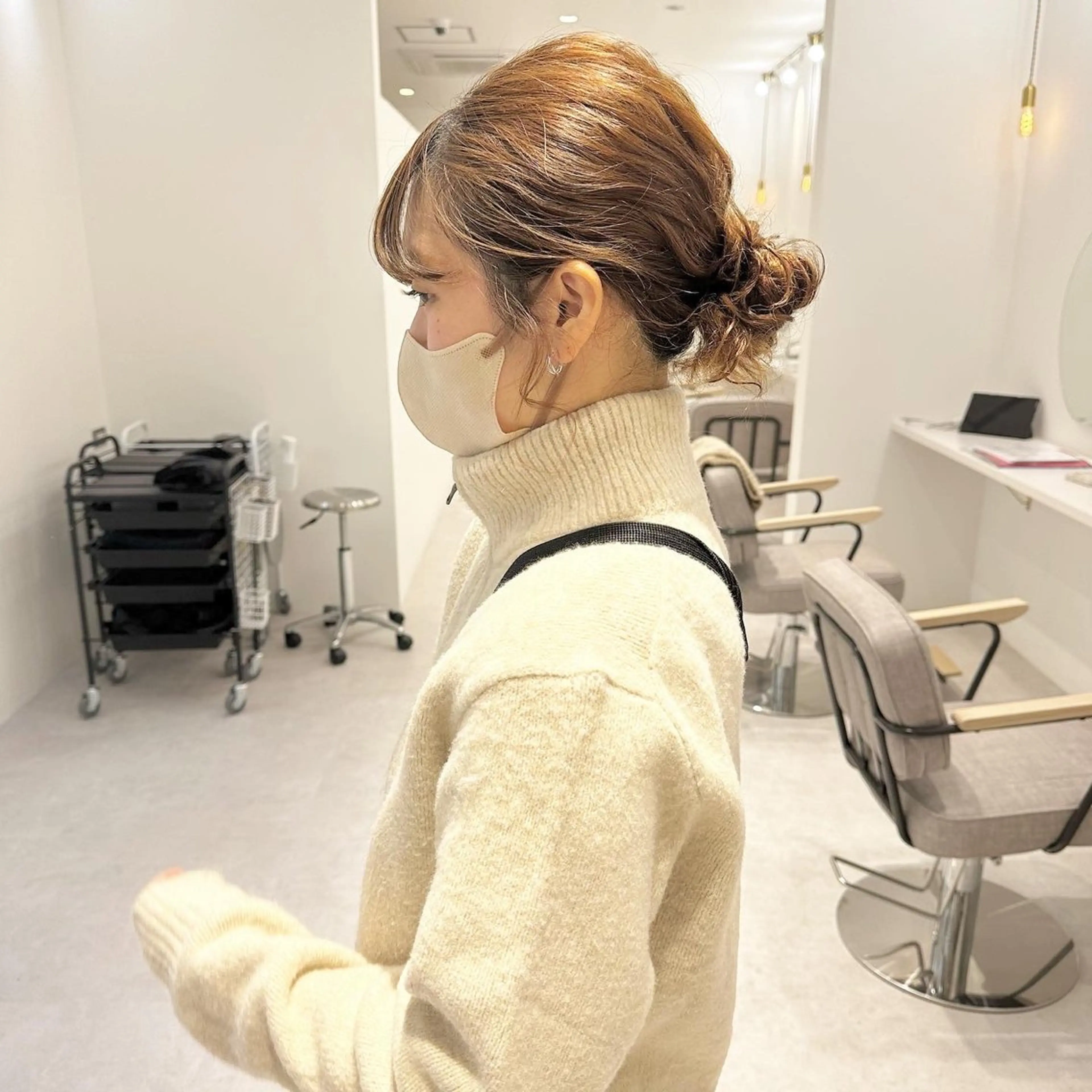 ミディアム カラー パーマ お洒落パーマ/ 艶カラー/michiのヘアスタイル