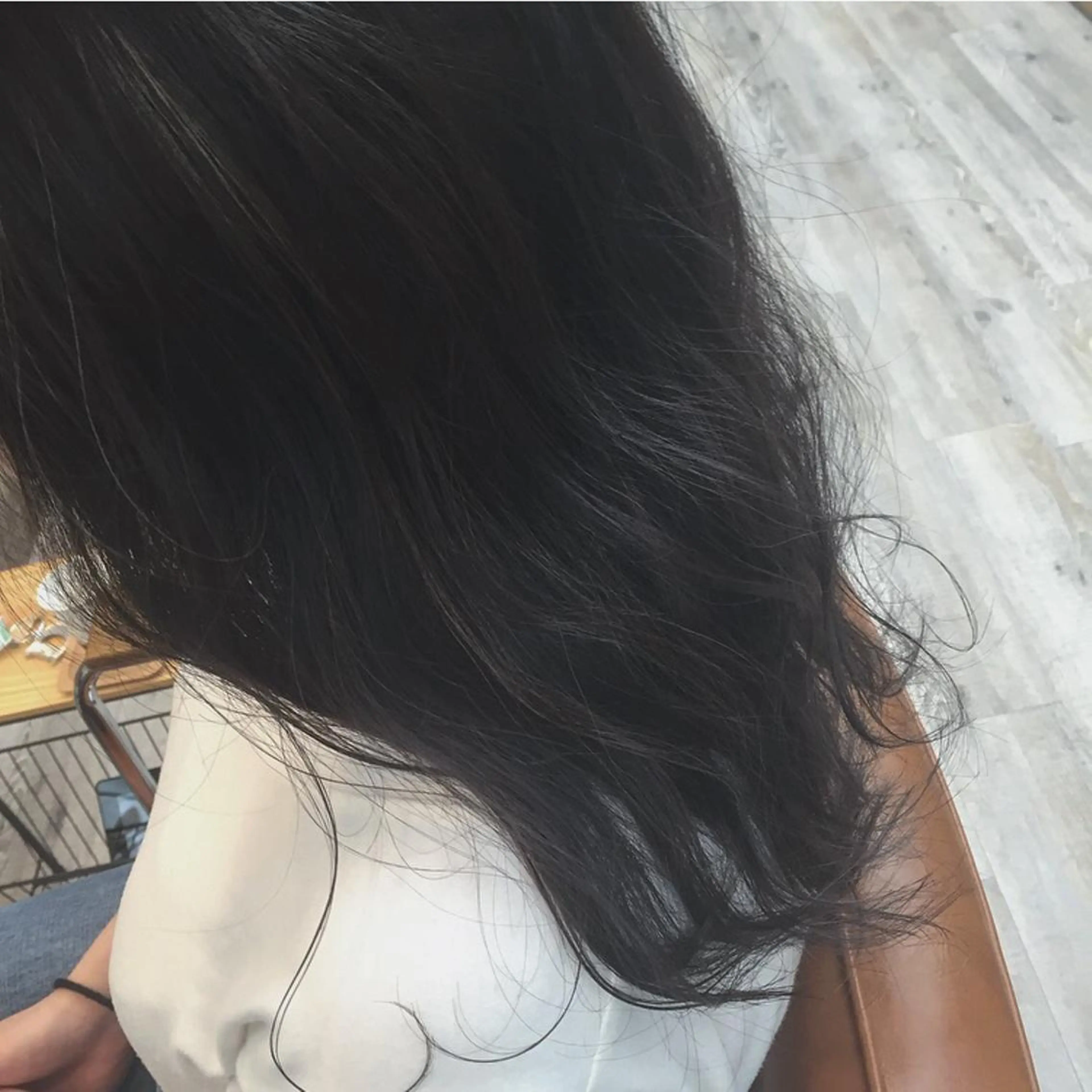 ロング カラー ブリーチ 前髪顔周り✂️店長 ❤️アマミヤ❤️のヘアスタイル
