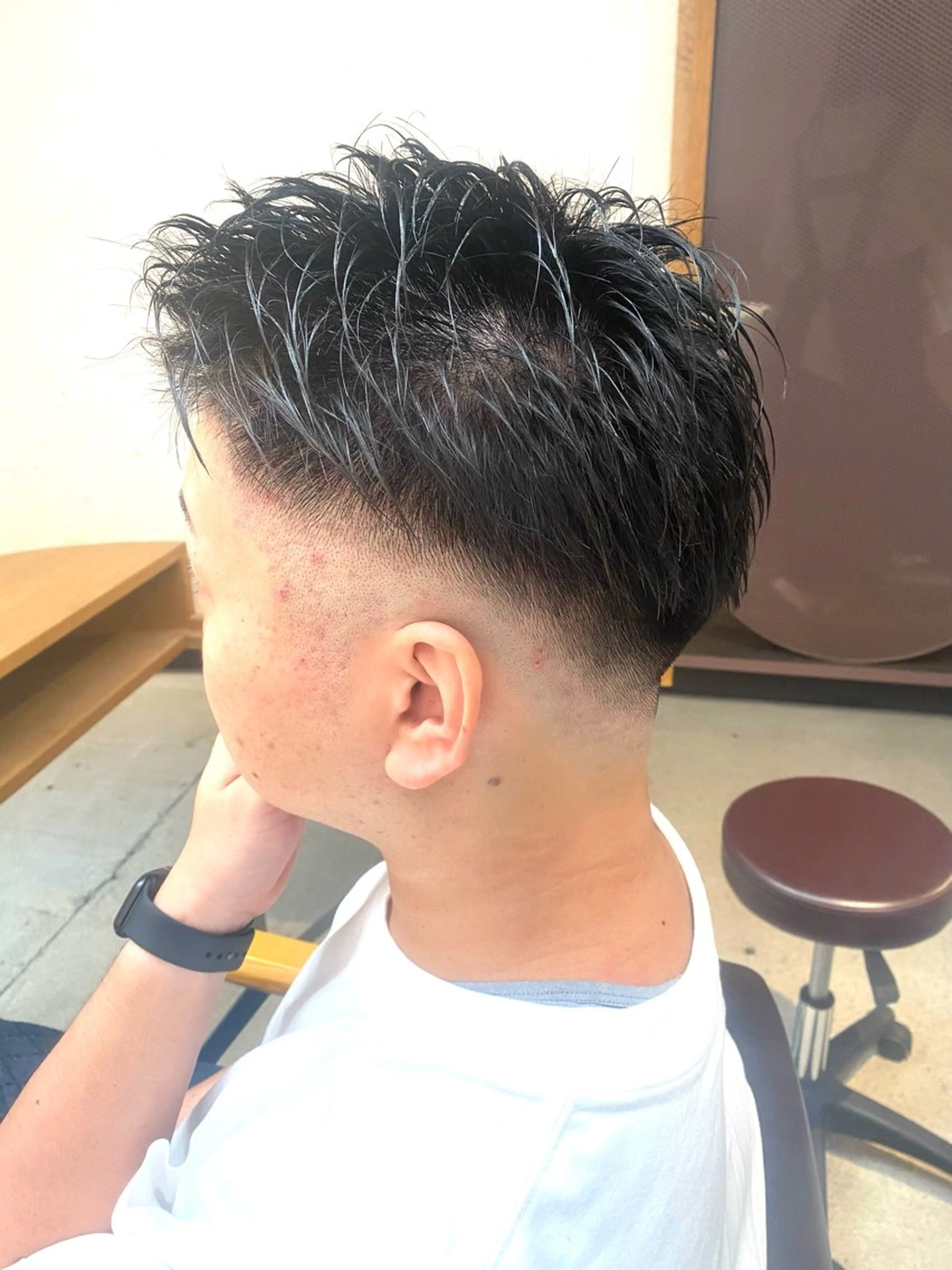 メンズ フェードカット スキンフェード HARUKI  MINATO Japan広島紙屋町店所属・hmj紙屋町店 脊戸智志のヘアスタイル