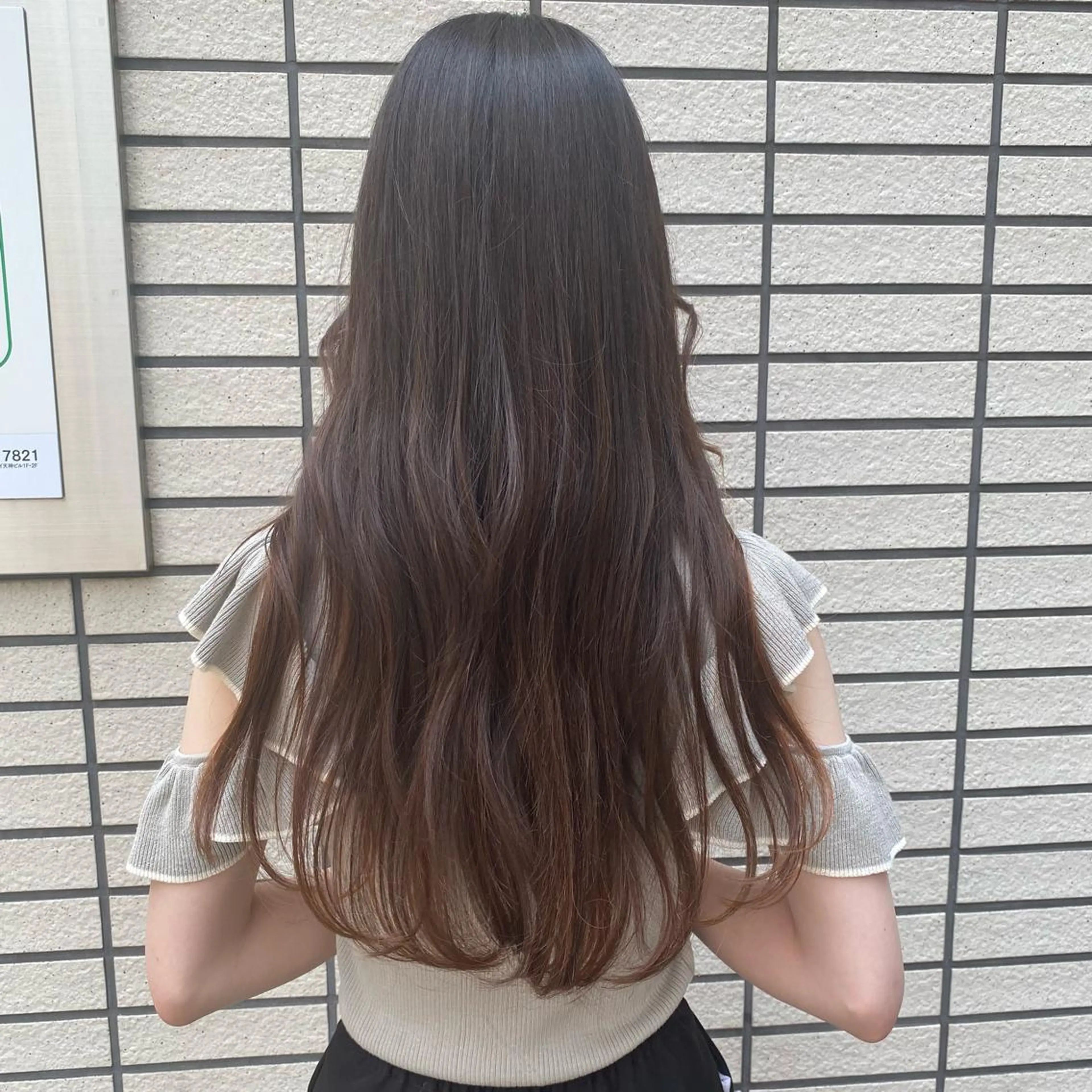 ロング 縮毛矯正 RURI韓国ボブ 🇰🇷タッセルボブのヘアスタイル