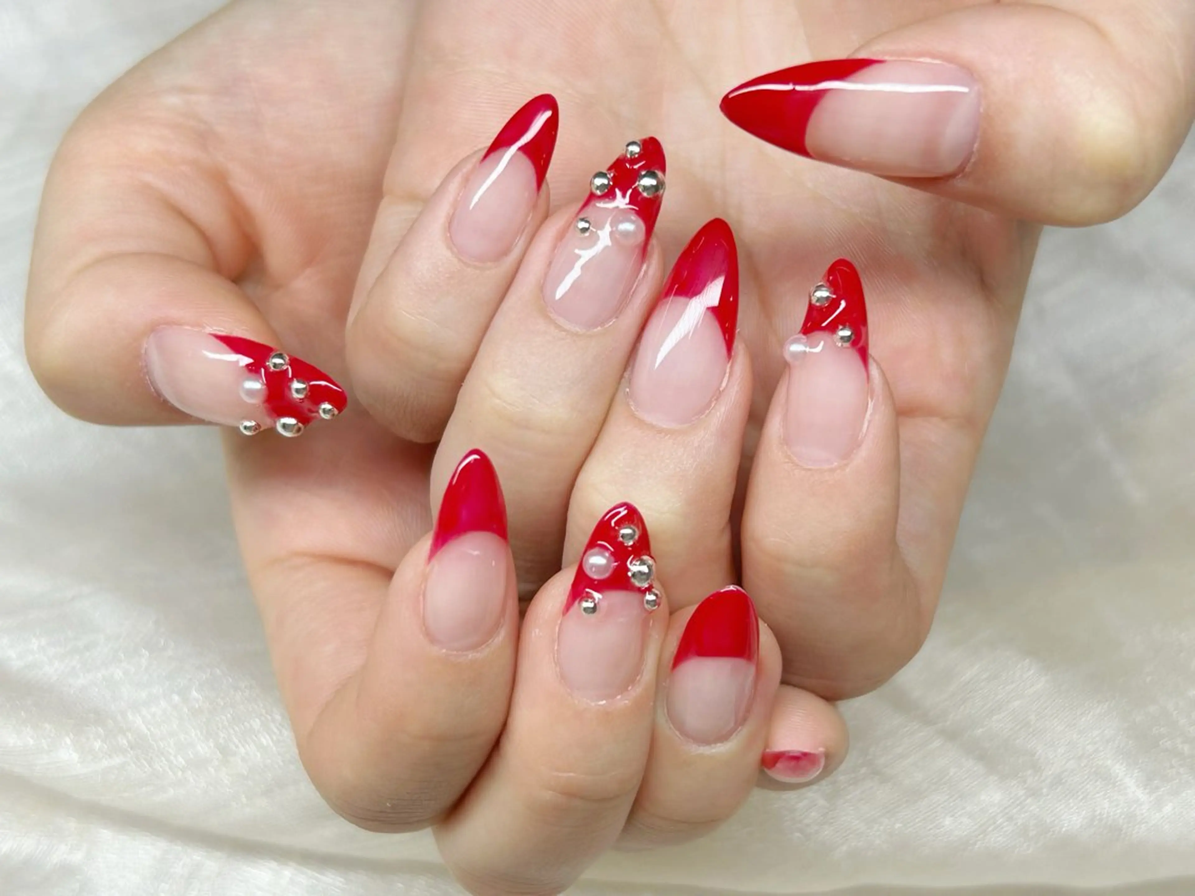 ネイル アートネイル 成人式 長さ出し フットネイル マグネットネイル ハンドネイル Lino Nailのネイルデザイン