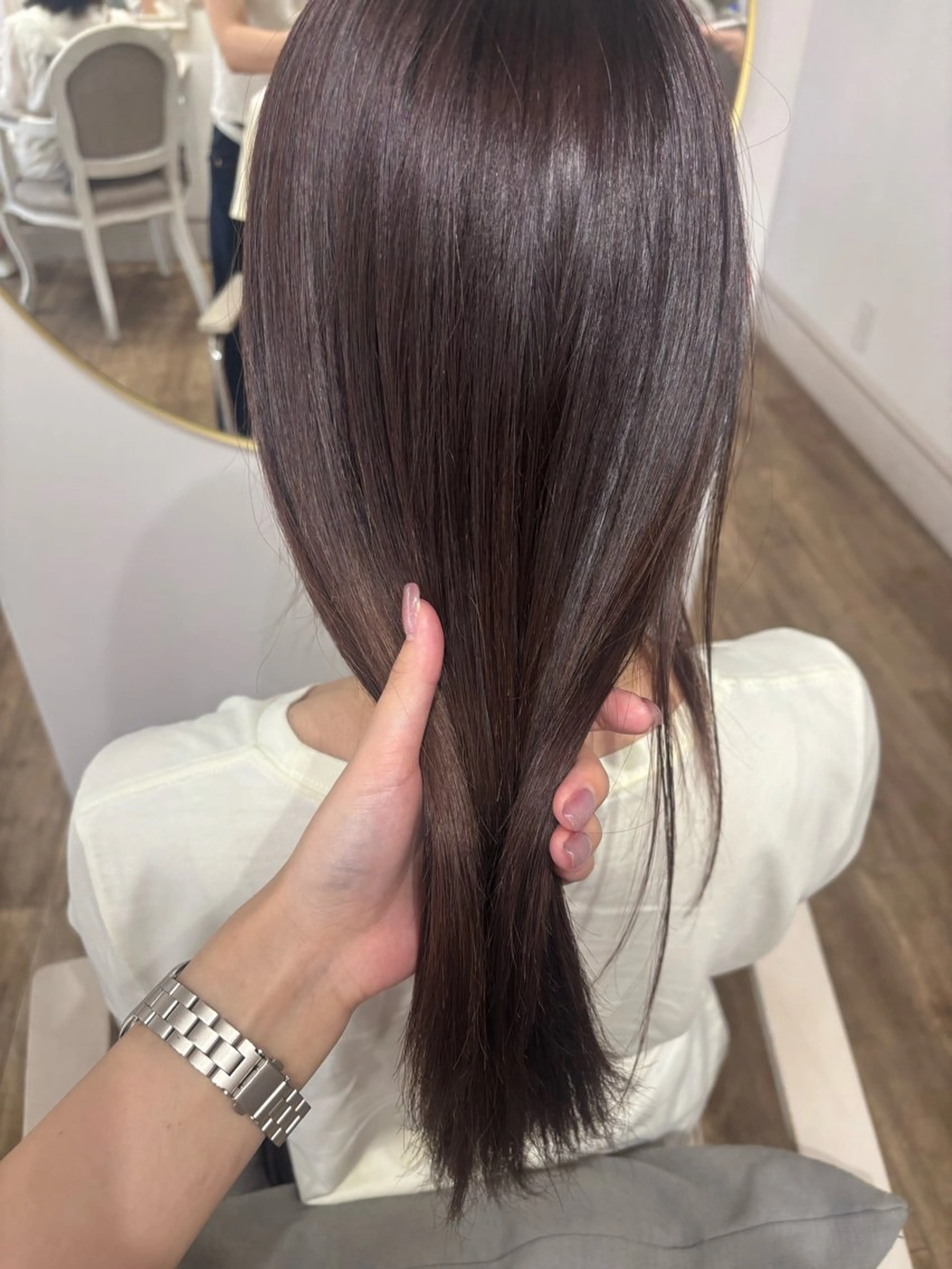 セミロング ヘアカラー chika °ʚ🎀ɞ°.のヘアスタイル