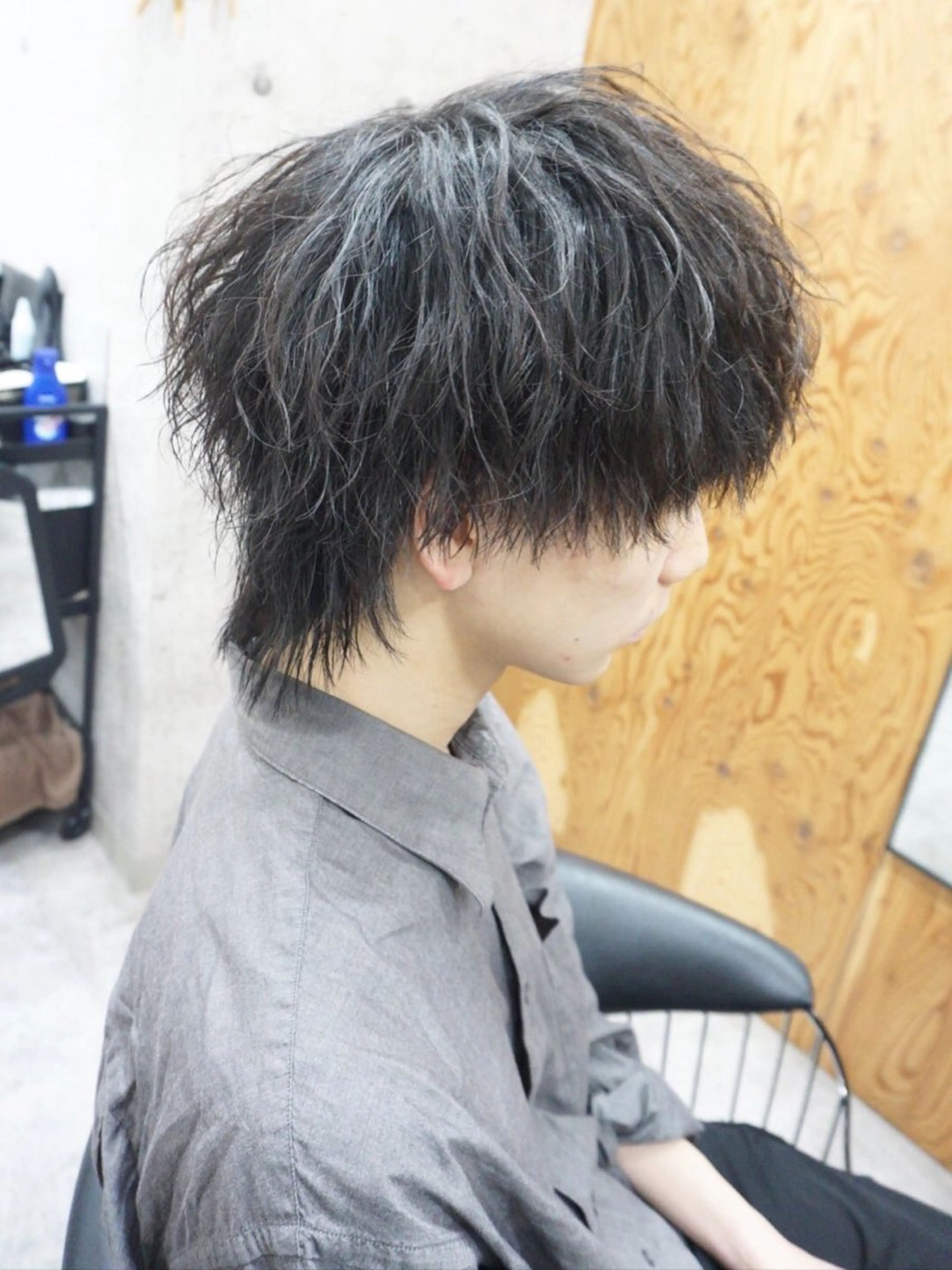 メンズ メンズパーマ カット パーマ hair teria ryu 大塚のヘアスタイル