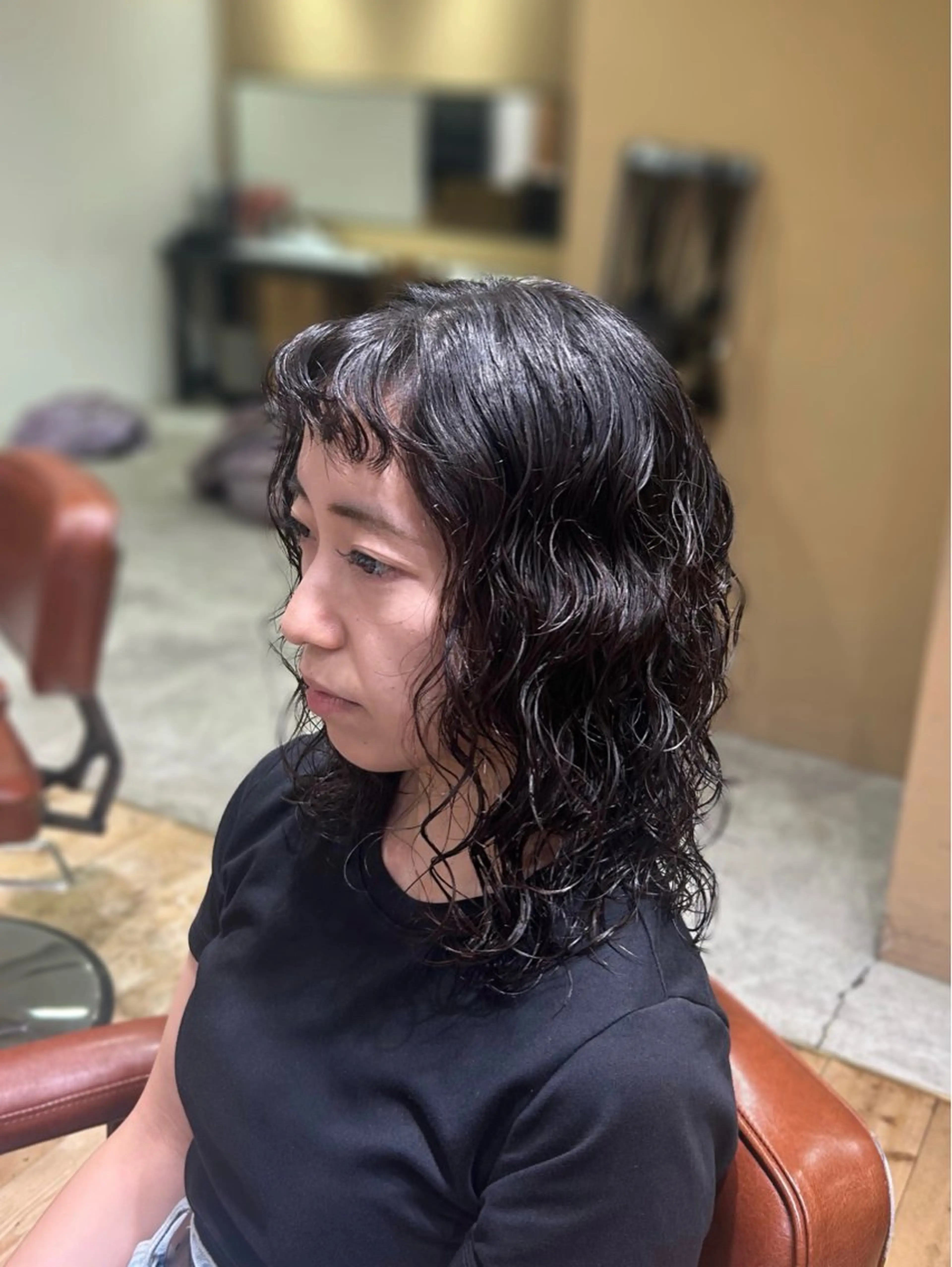 ミディアム パーマ ミディアムパーマ カット パーマ Lumier de mashu所属・nana/ボブ/ レイヤーカットのヘアスタイル