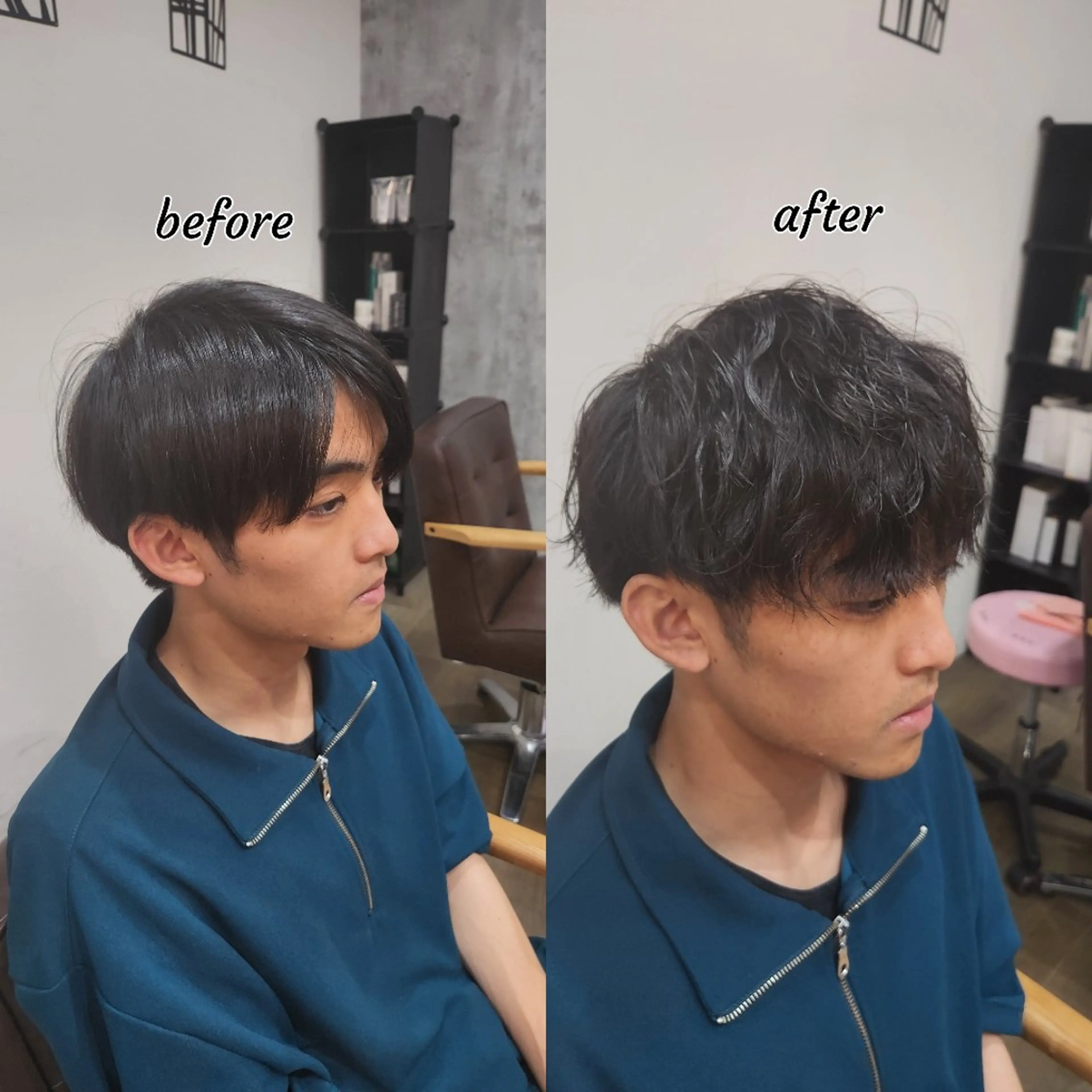 【🫟一日一名様限定🫟】カット➕パーマ全種#ニュアンス#フェザー#シャドウ#スパイラル#イメチェン#メンズ#U24の写真