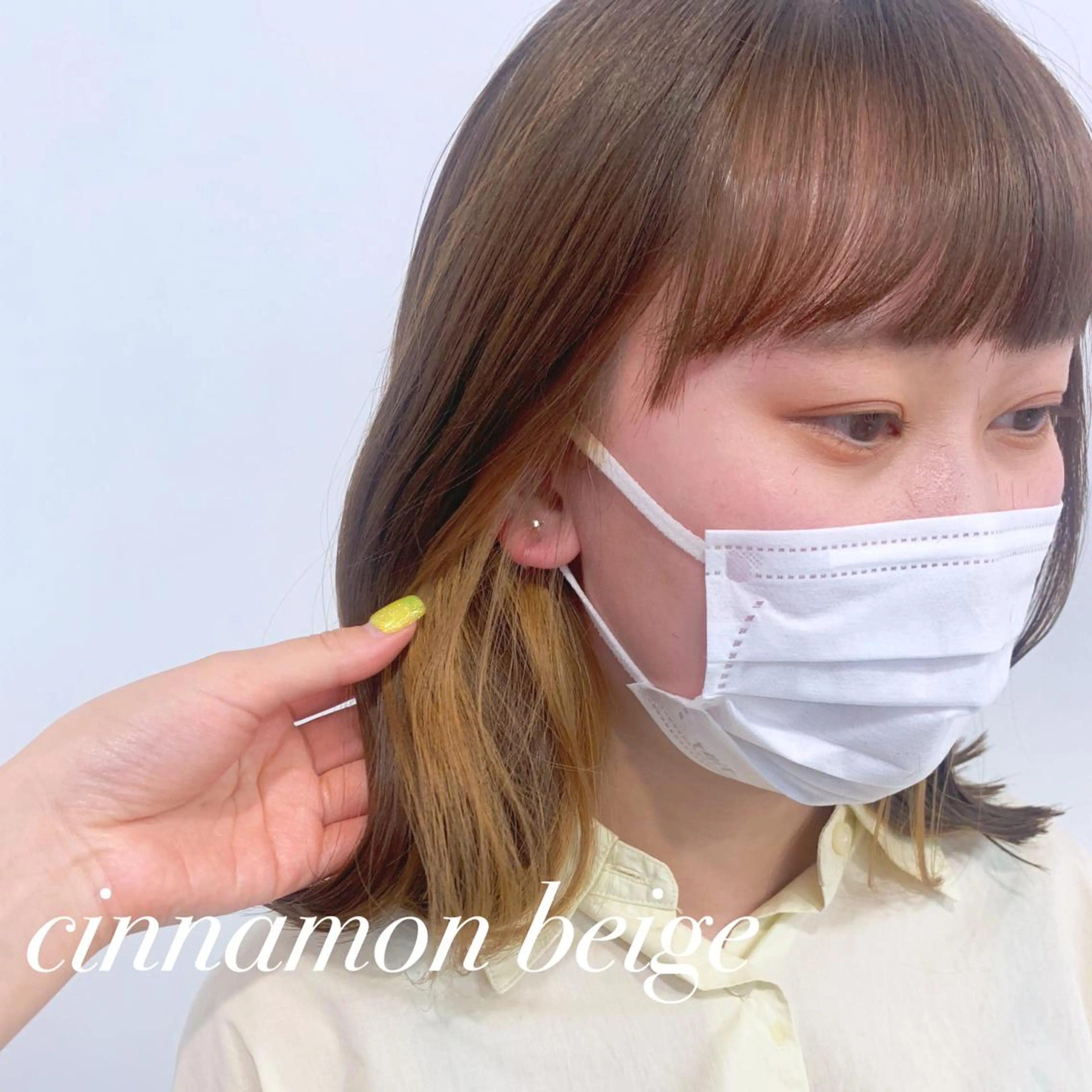 ミディアム カラー ベージュカラー 🍒暖色✖️レイヤー ／Haruna🍒のヘアスタイル