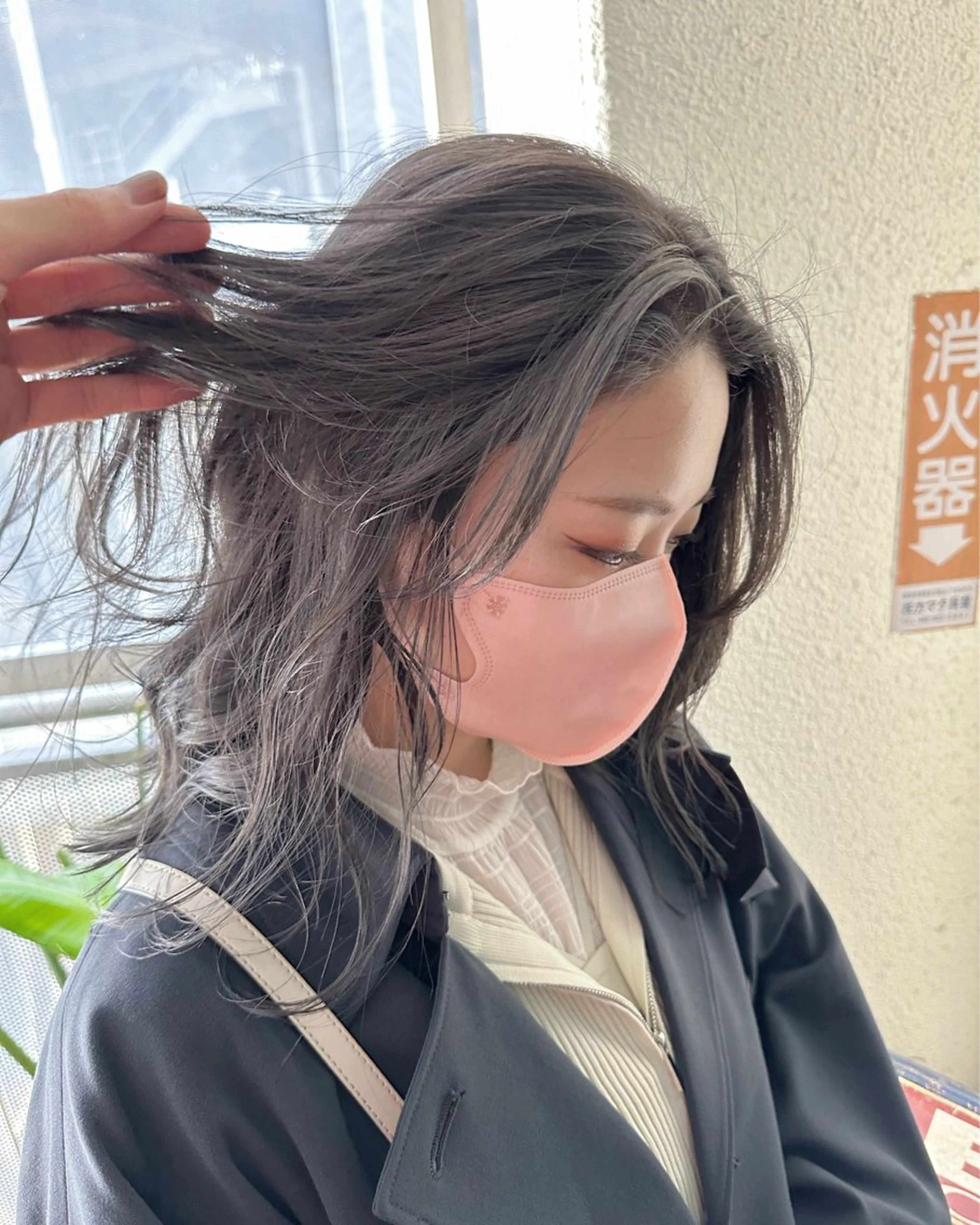 ミディアム レイヤーカット🫧／ ブリーチ✨TOWAのヘアスタイル