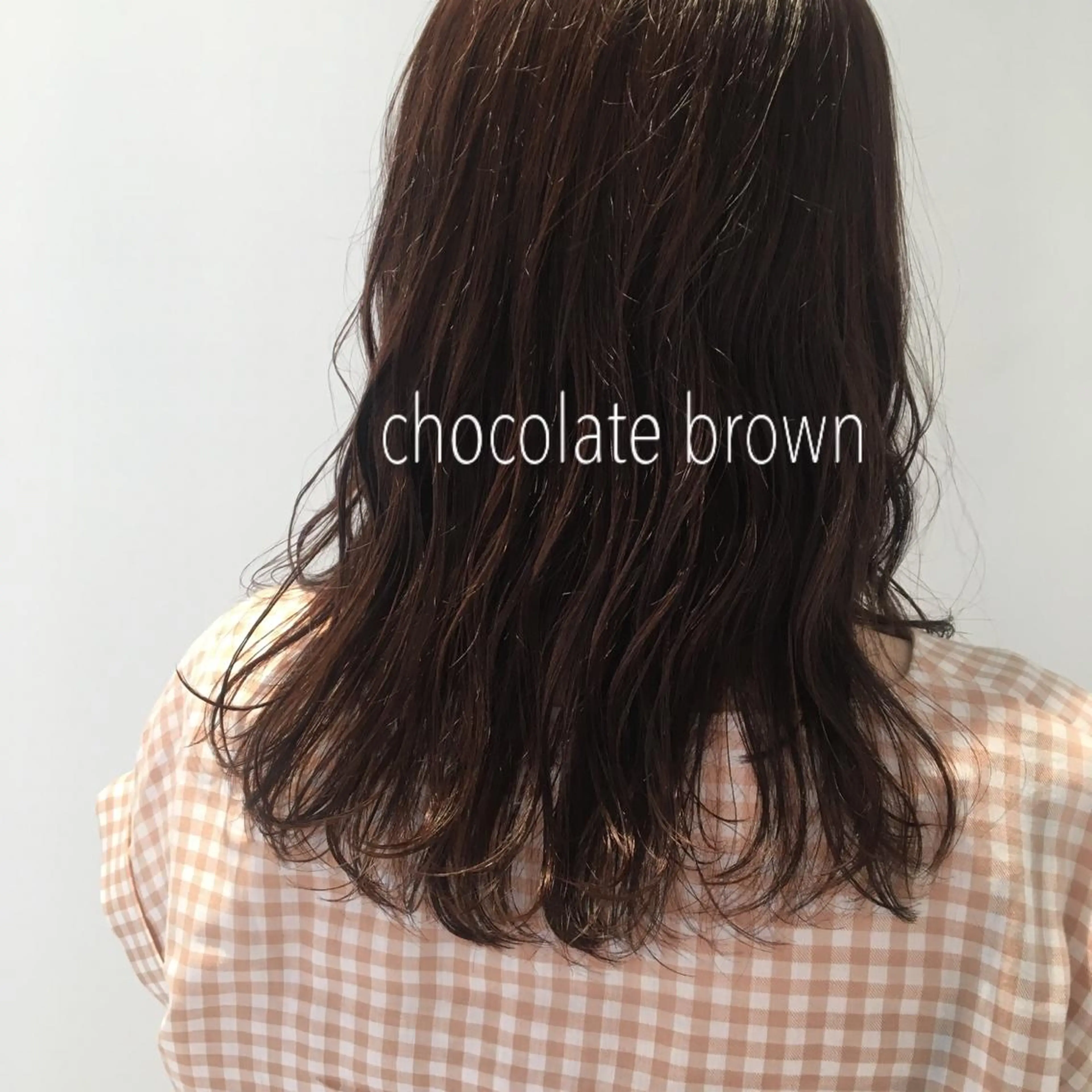 セミロング カラー ブラウンカラー チョコレートブラウン emme MIHO♡のヘアスタイル