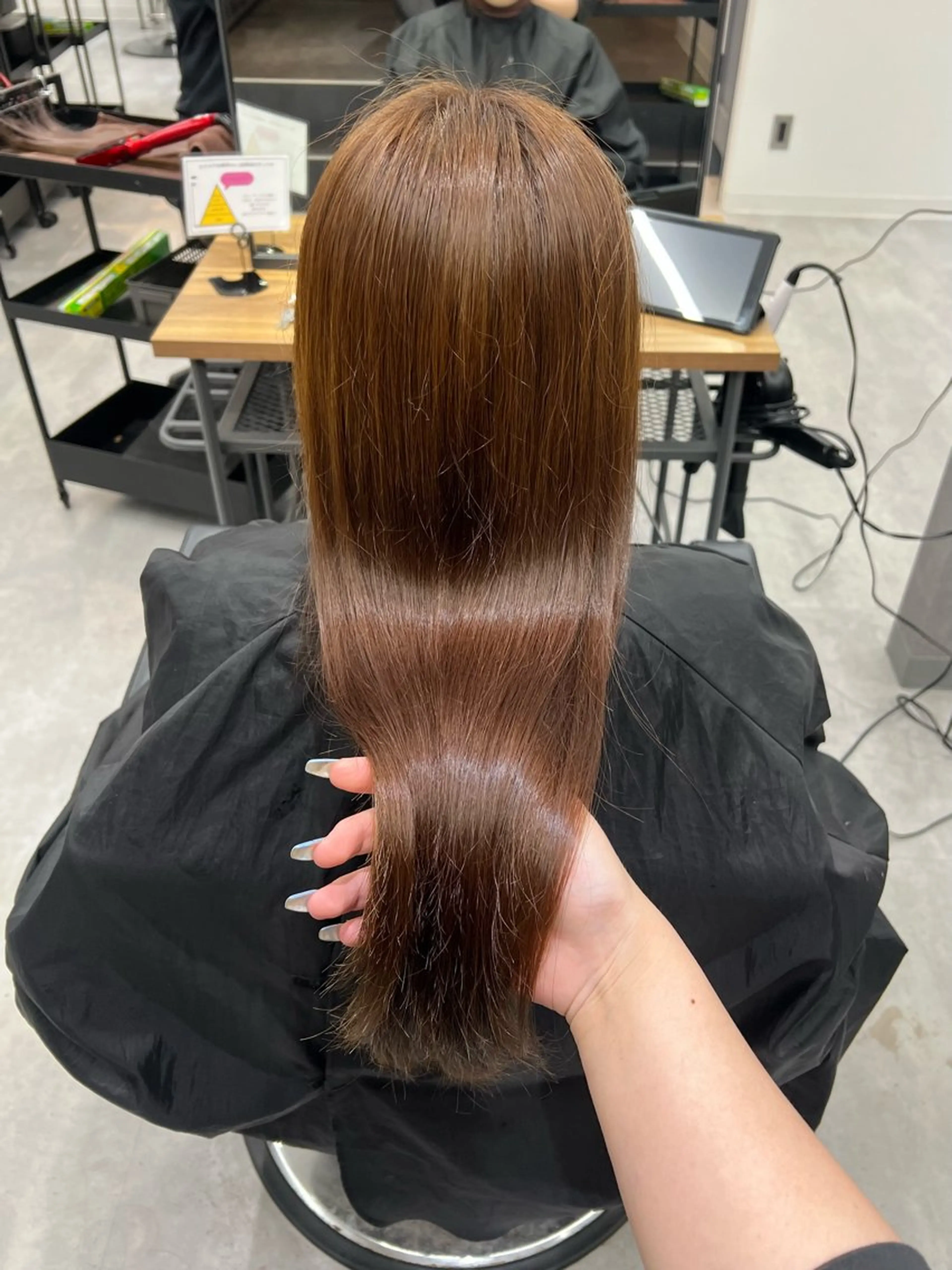 ロング カラー ブラウンカラー 透明感カラー カットモデル募集 八王子/kyocoのヘアスタイル