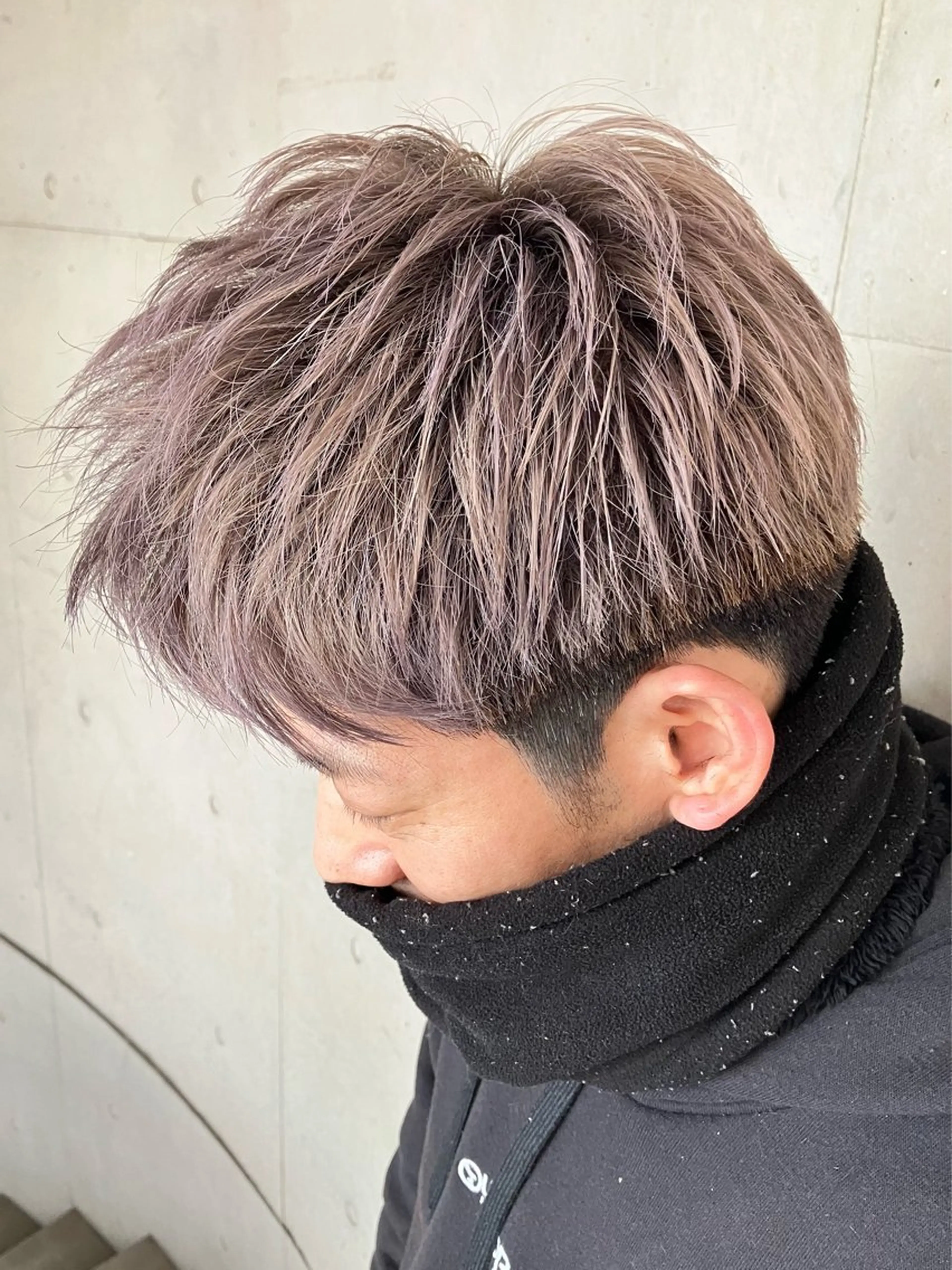 ショート カラー メンズ メンズブリーチ ブリーチ ヘアカラー Lumderica(ラムデリカ)所属・横浜/元町/石川町 ラムデリカYUKAのヘアスタイル