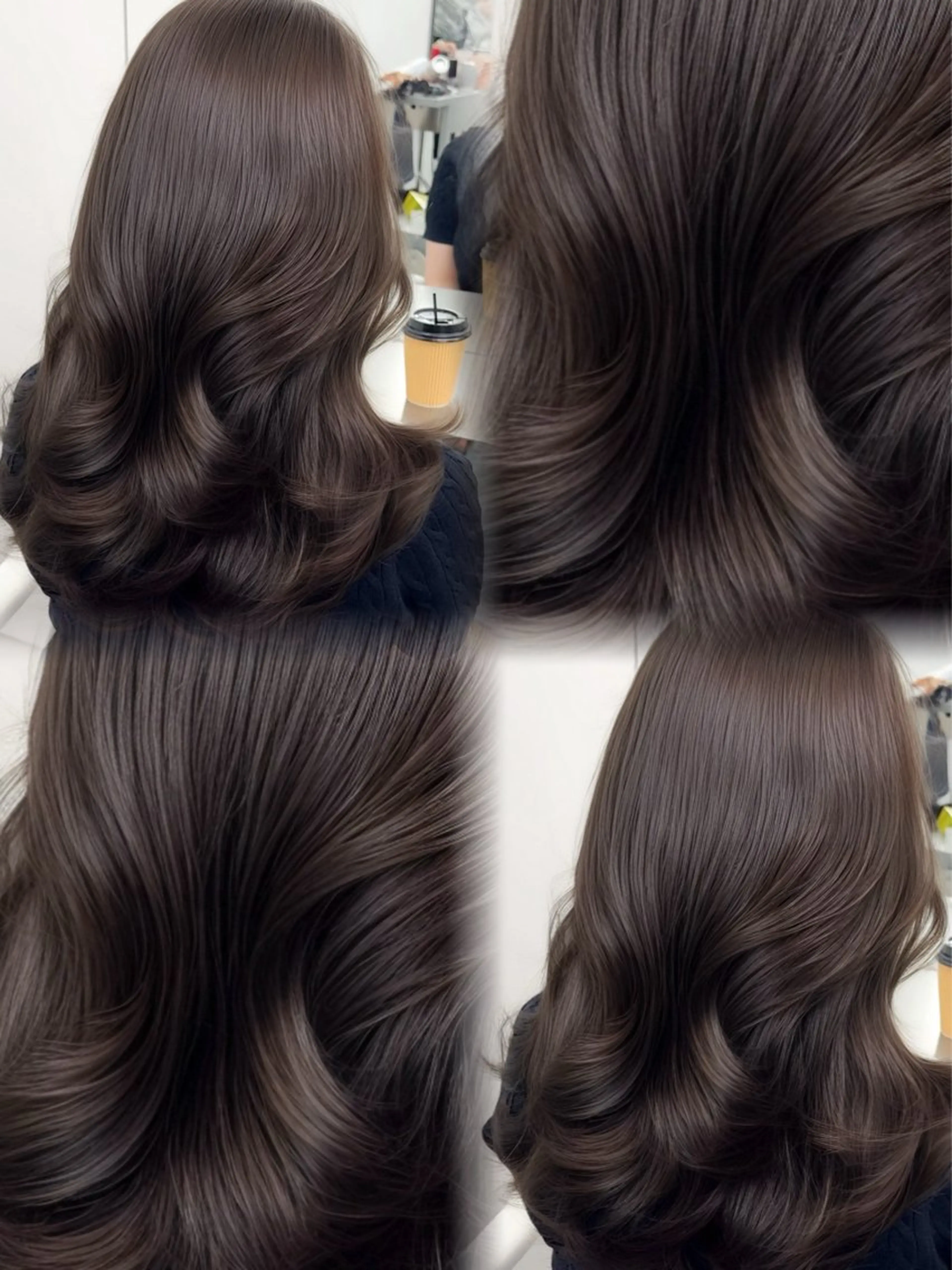 ミディアム カラー ヘアアレンジ カット ヘアカラー トリートメント 最小顔周り&レイヤー 特化/池袋/kokiのヘアスタイル