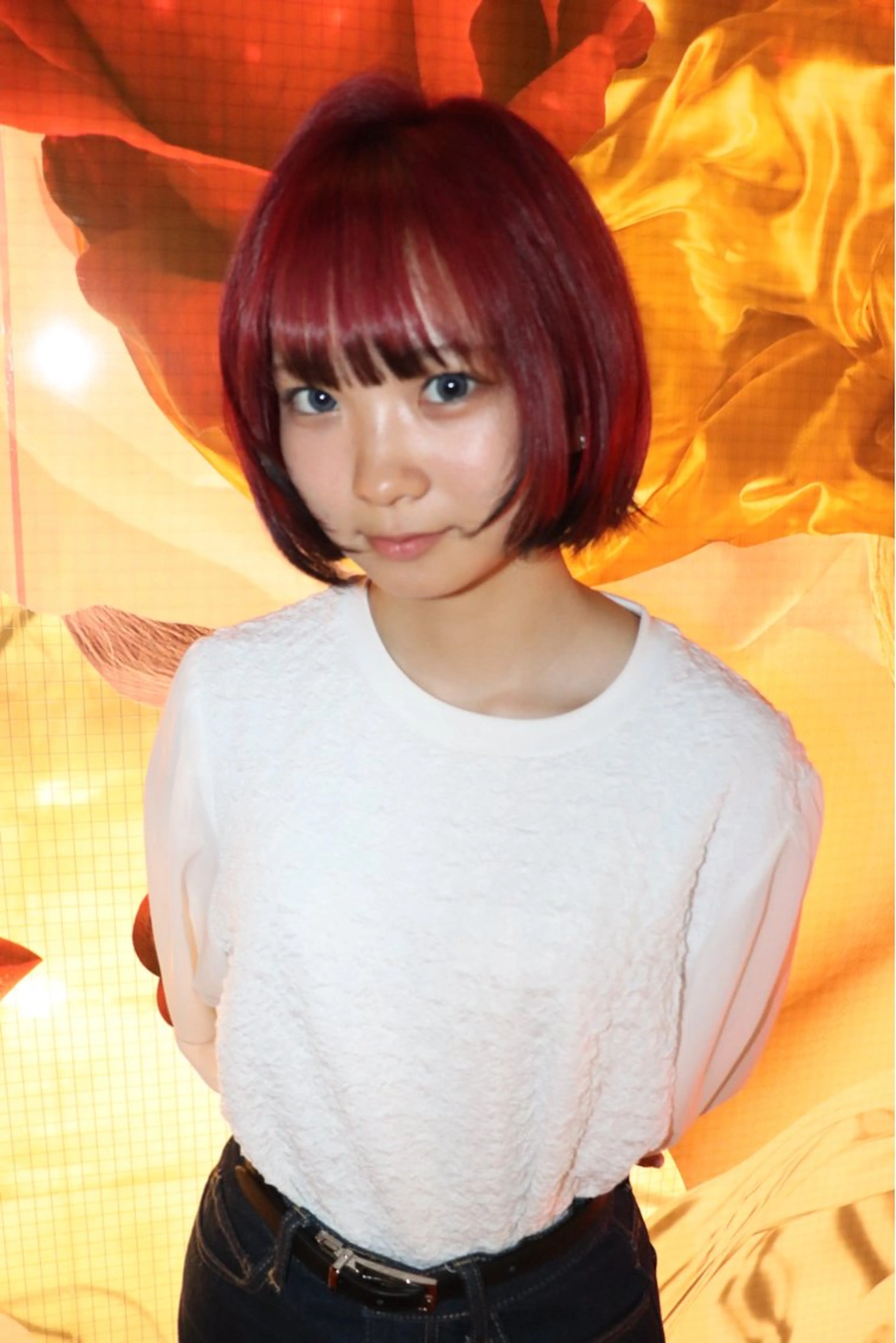 ミディアム カラー ヘアアレンジ ヘアカラー @kyoniyy KYONIのヘアスタイル