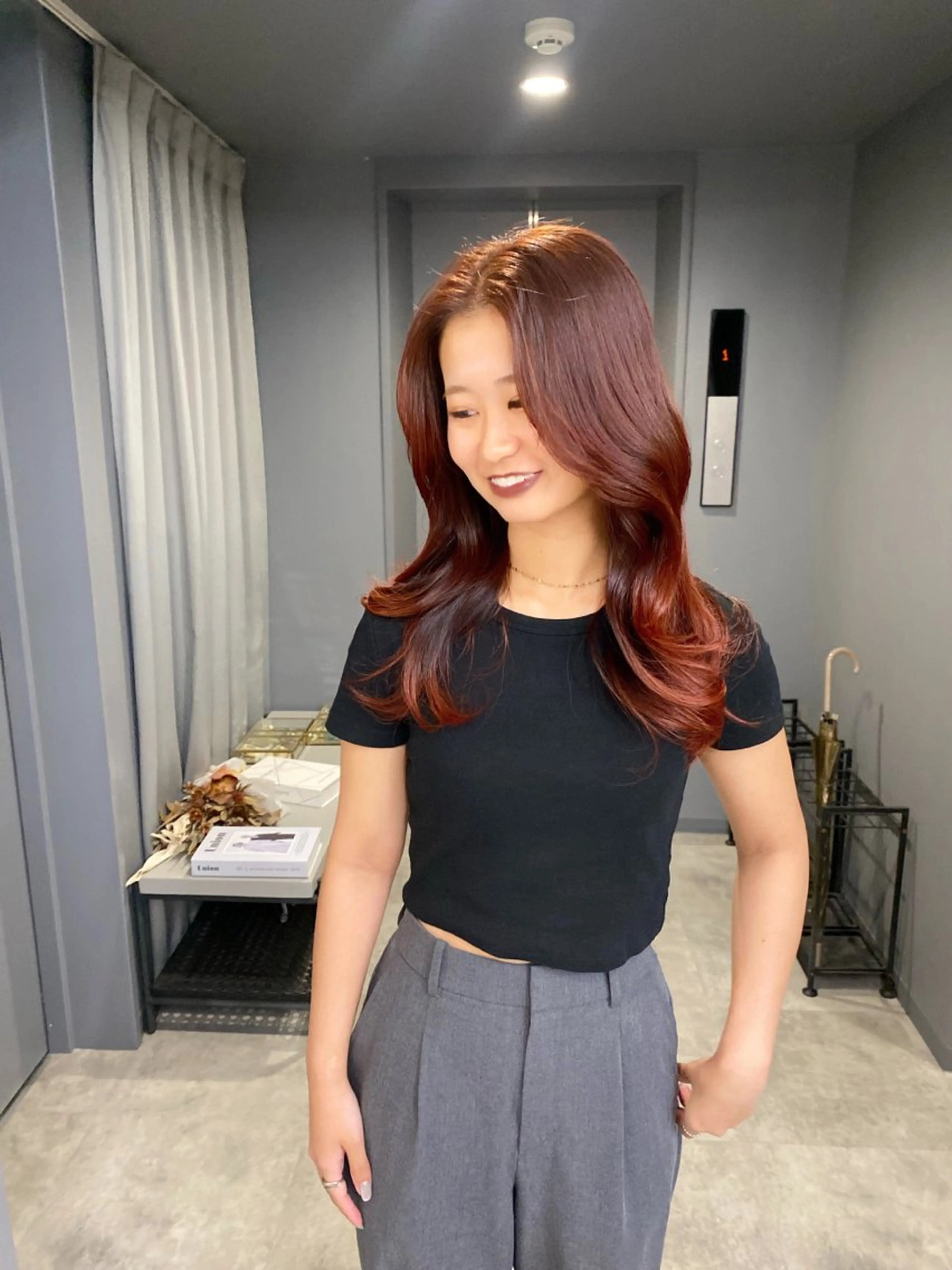 ロング 重里 瑠花のヘアスタイル