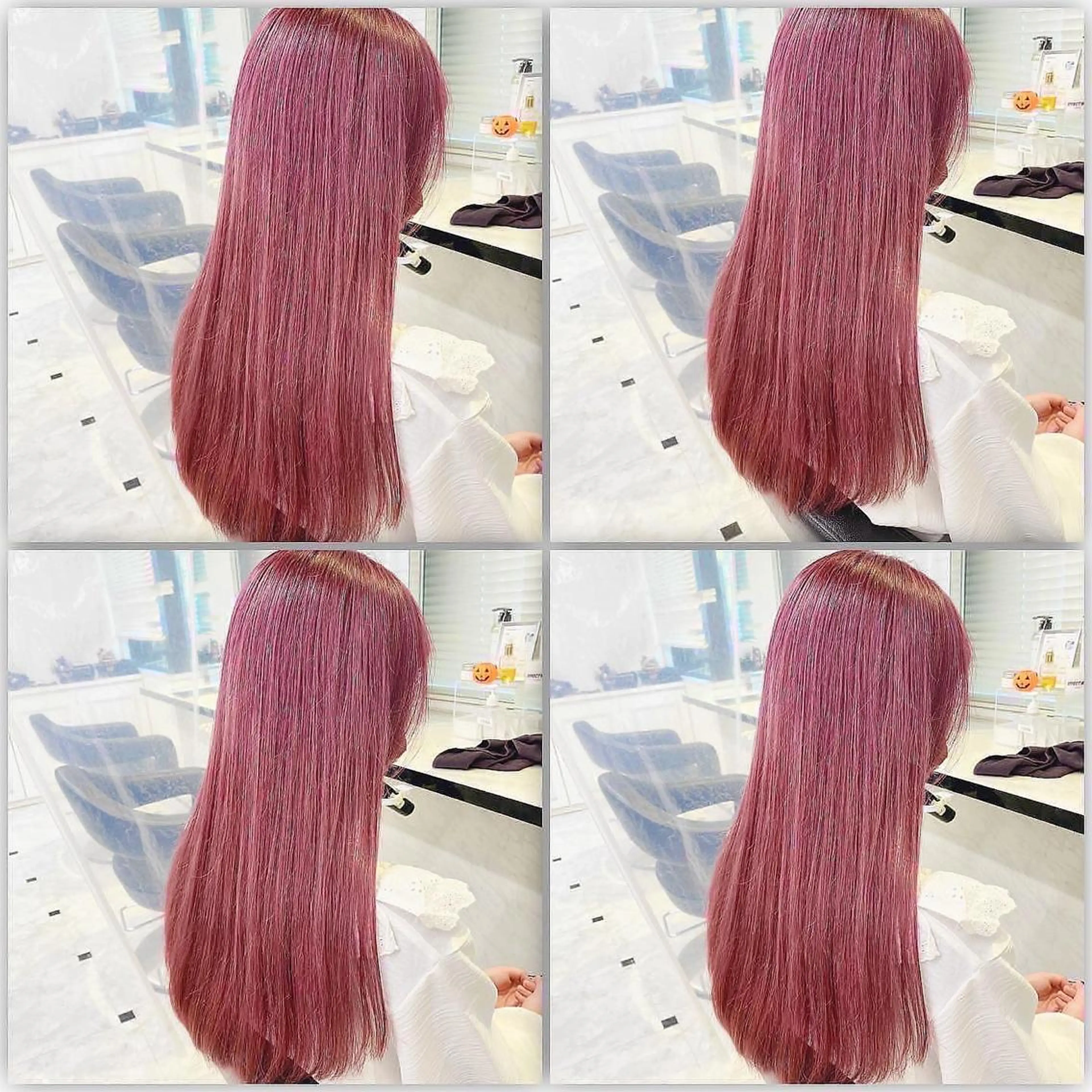 カラー ケアブリーチ 韓国レイヤーKYONのヘアスタイル