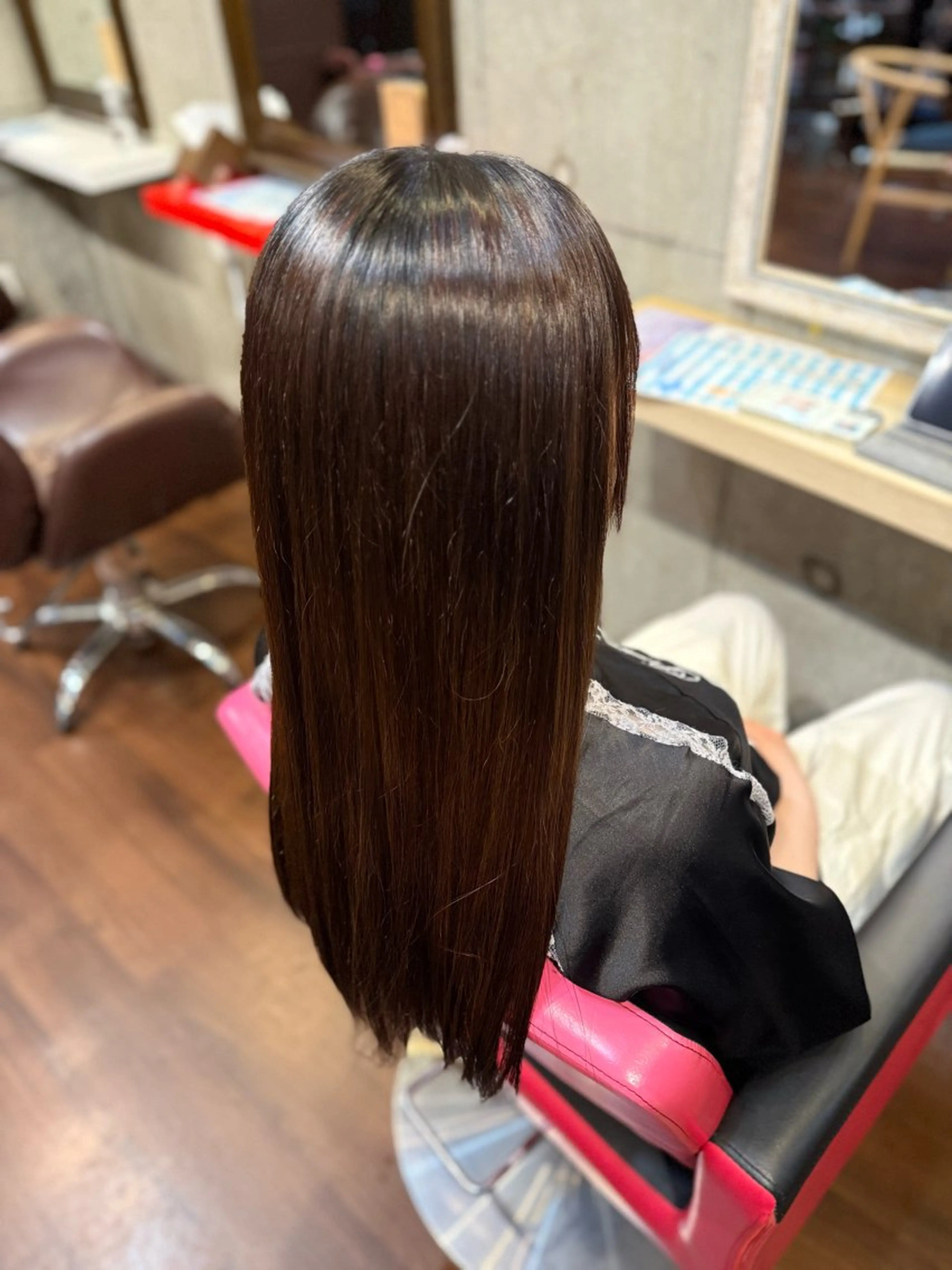 ロング ロング 縮毛矯正 トリートメント 縮毛矯正 1+unplus所属・高杉 愛のヘアスタイル
