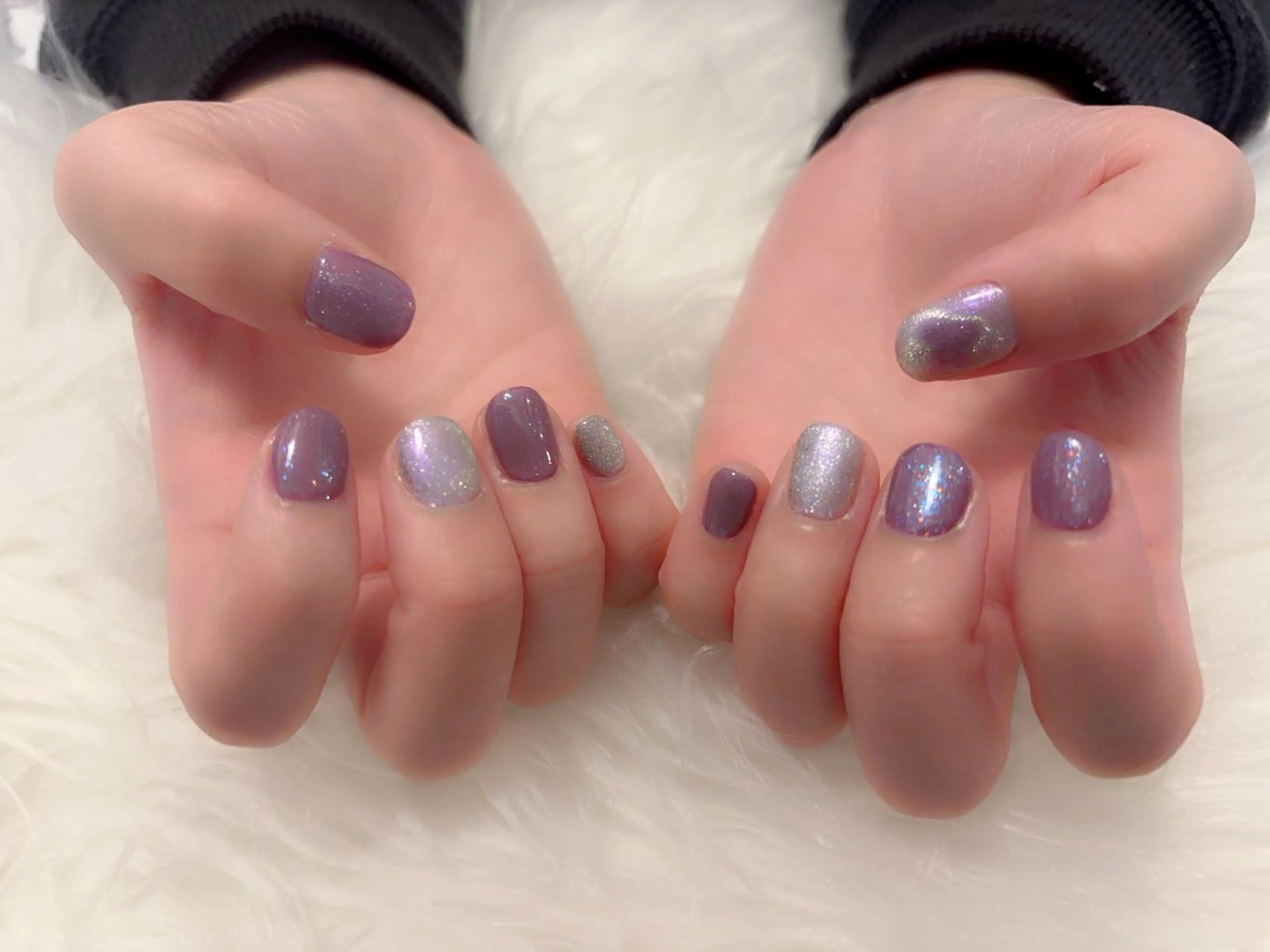 ネイル マグネットネイル ワンカラーネイル komohana salon🌺のネイルデザイン