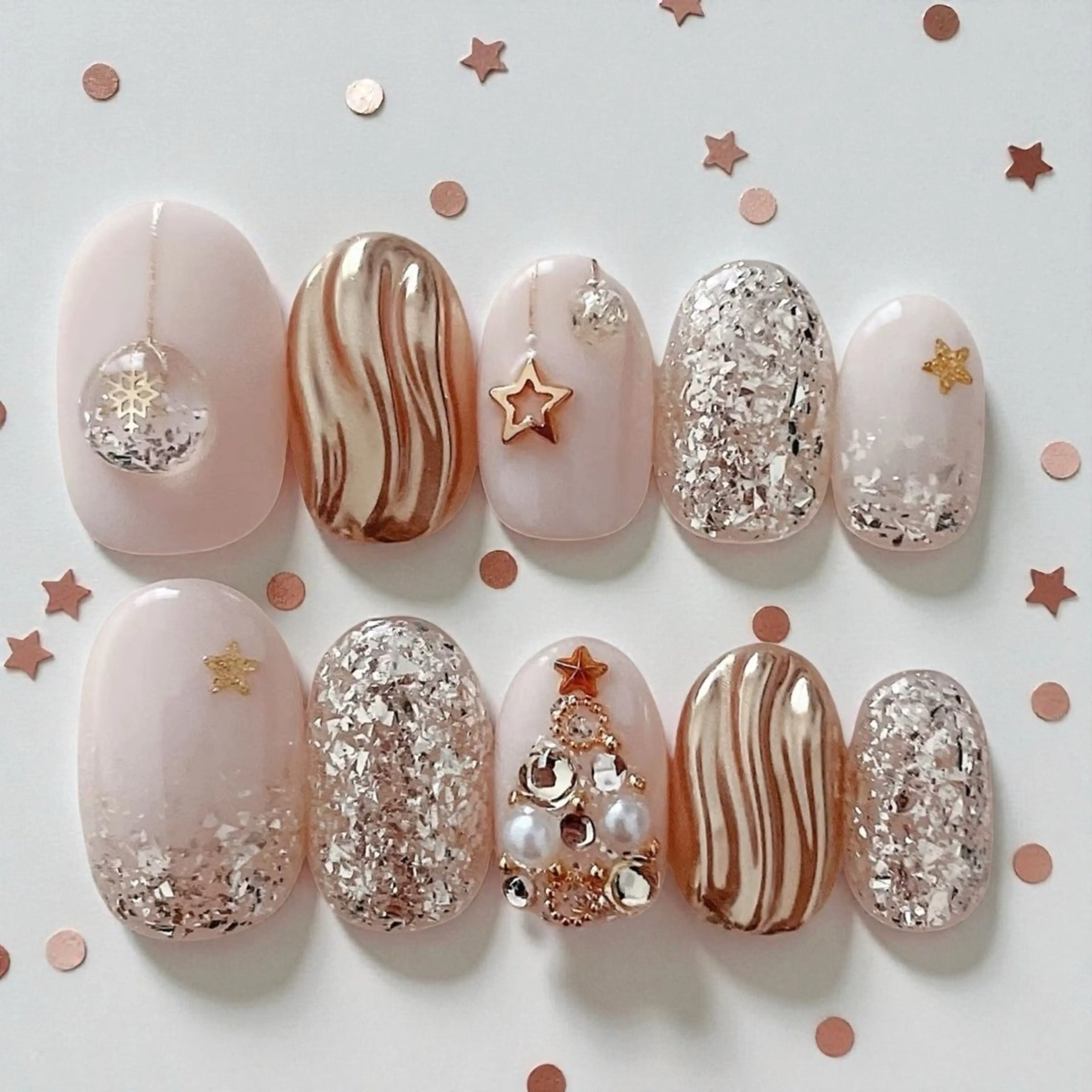 【初回ソフトジェルオフ無料】【定額】★HANDクリスマスデザインの写真