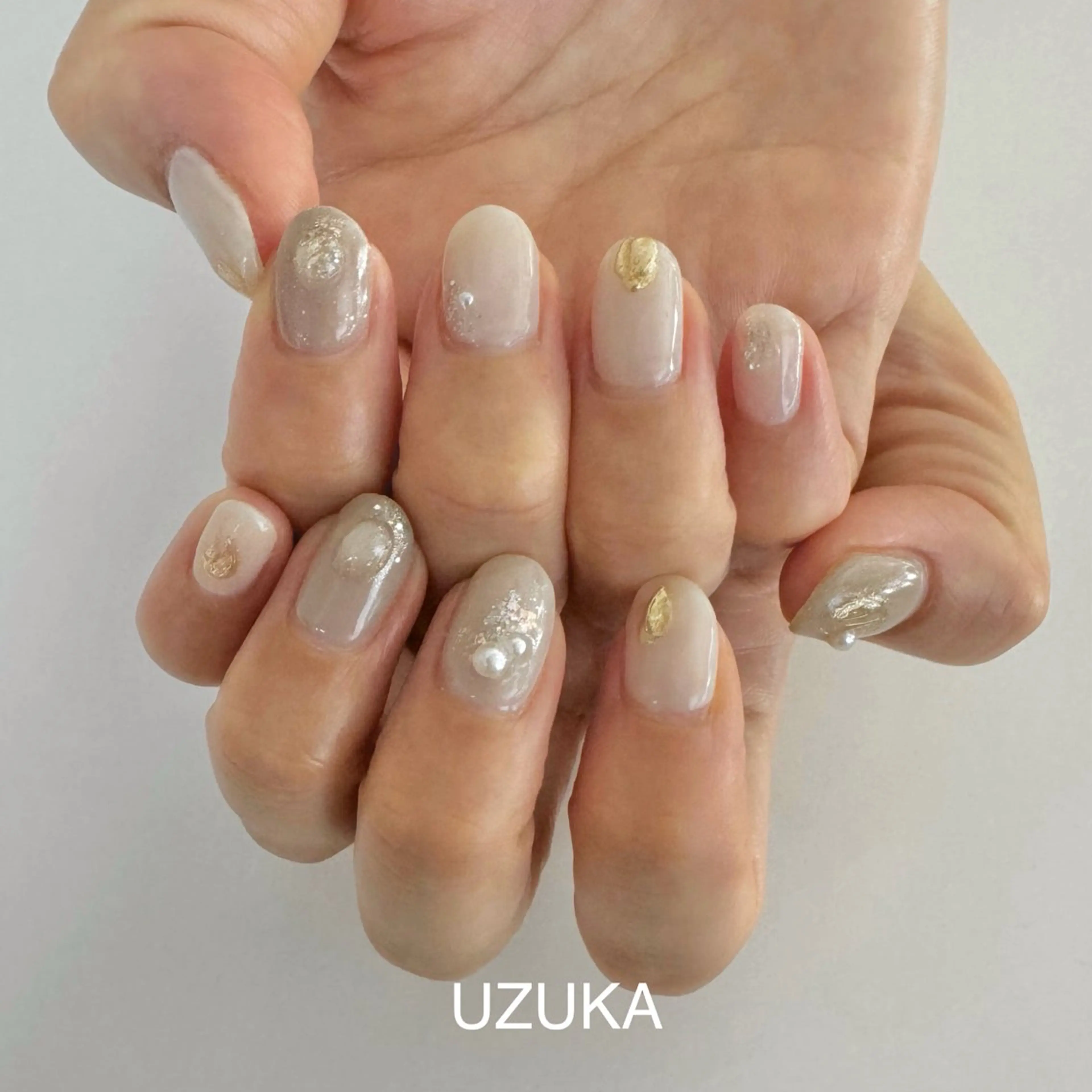 ネイル オフィスネイル 夏ネイル ハンドネイル ハンドケア 【nail】 Uzuka🌙のネイルデザイン