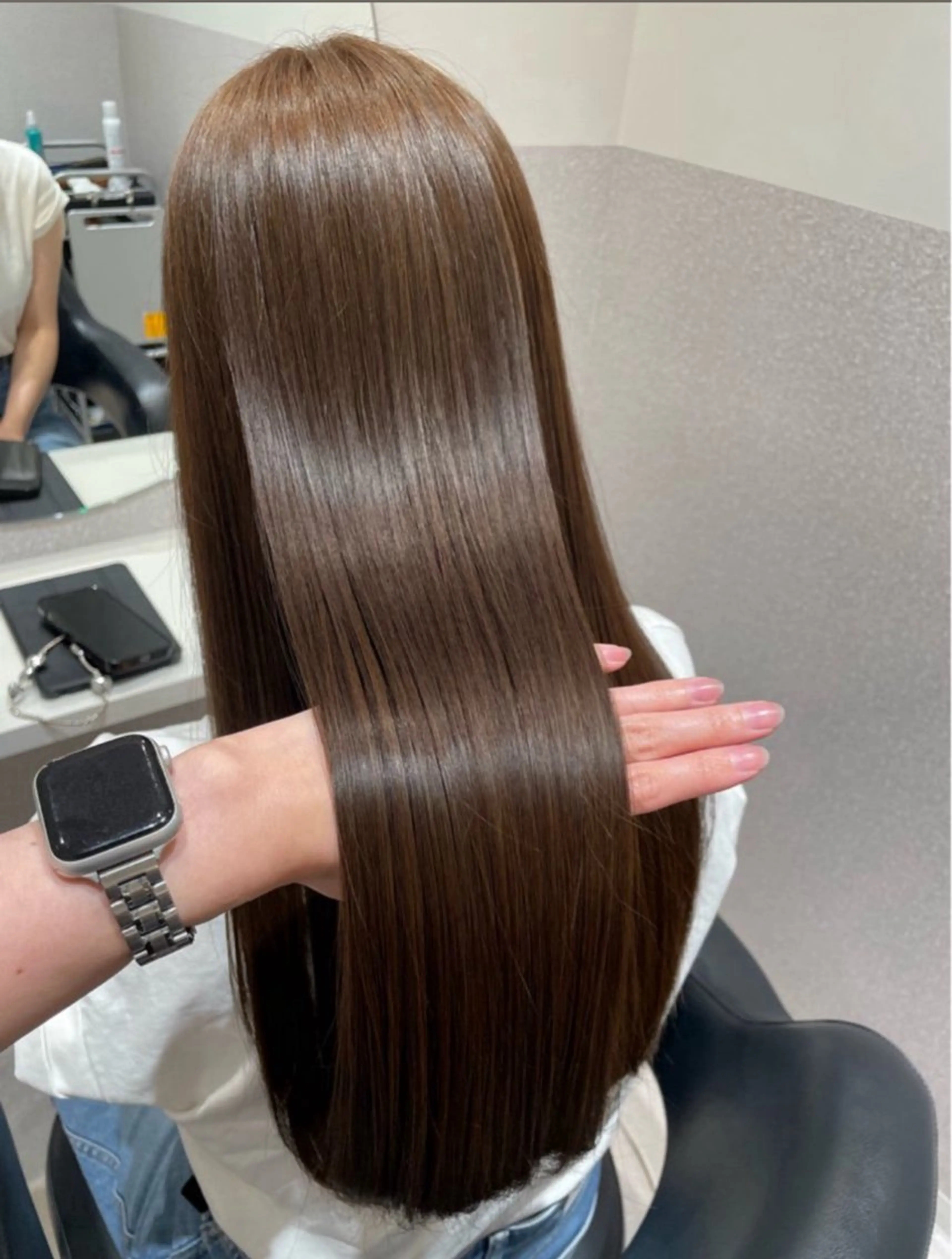 ロング 髪質改善 トリートメント カット ヘアカラー トリートメント ❤︎︎韓国ヘア❤︎︎ 𝑺𝒉𝒊𝒉𝒐のヘアスタイル